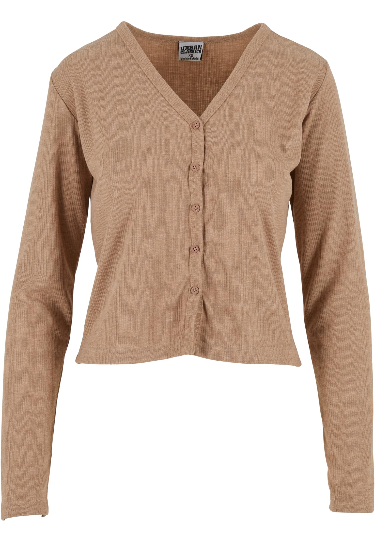 Ladies Rib Cardigan beigemelange L - variant image 5