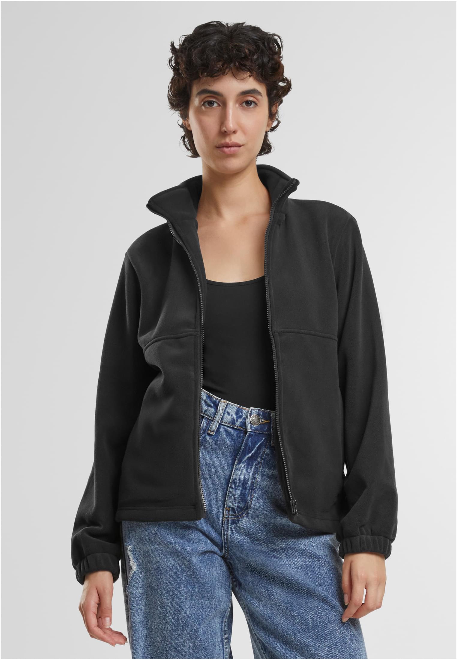 Ladies Double Polarfleece Jacket black/black 3XL - alternate variant 1