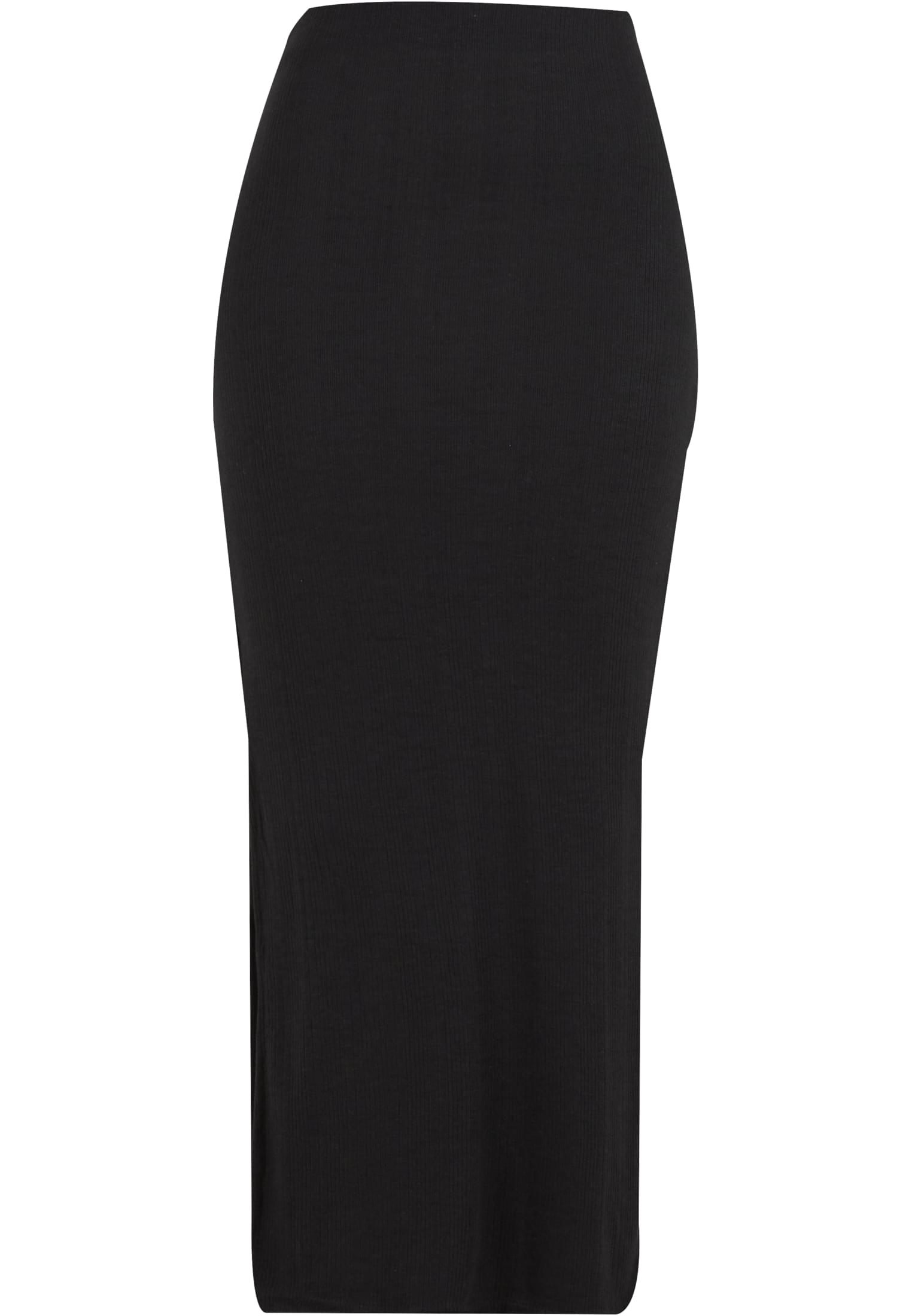 Ladies Rib High Slit Skirt black L - variant image 5