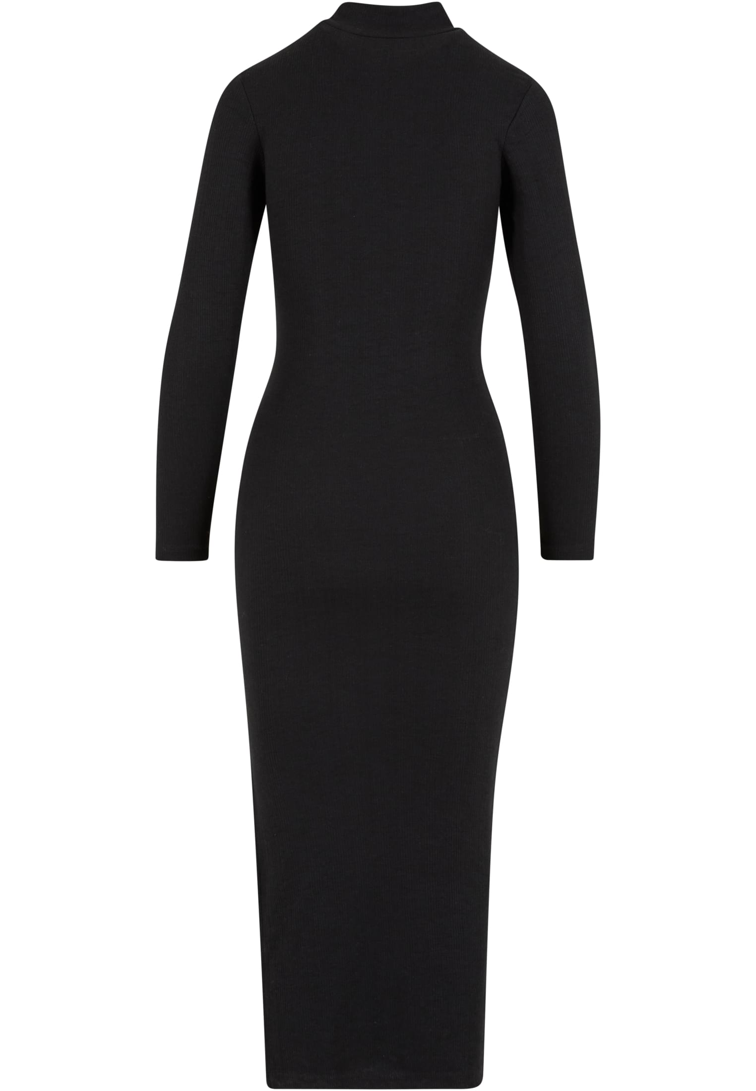 Ladies Rib Longlseeve Mockneck Dress black L - variant image 6