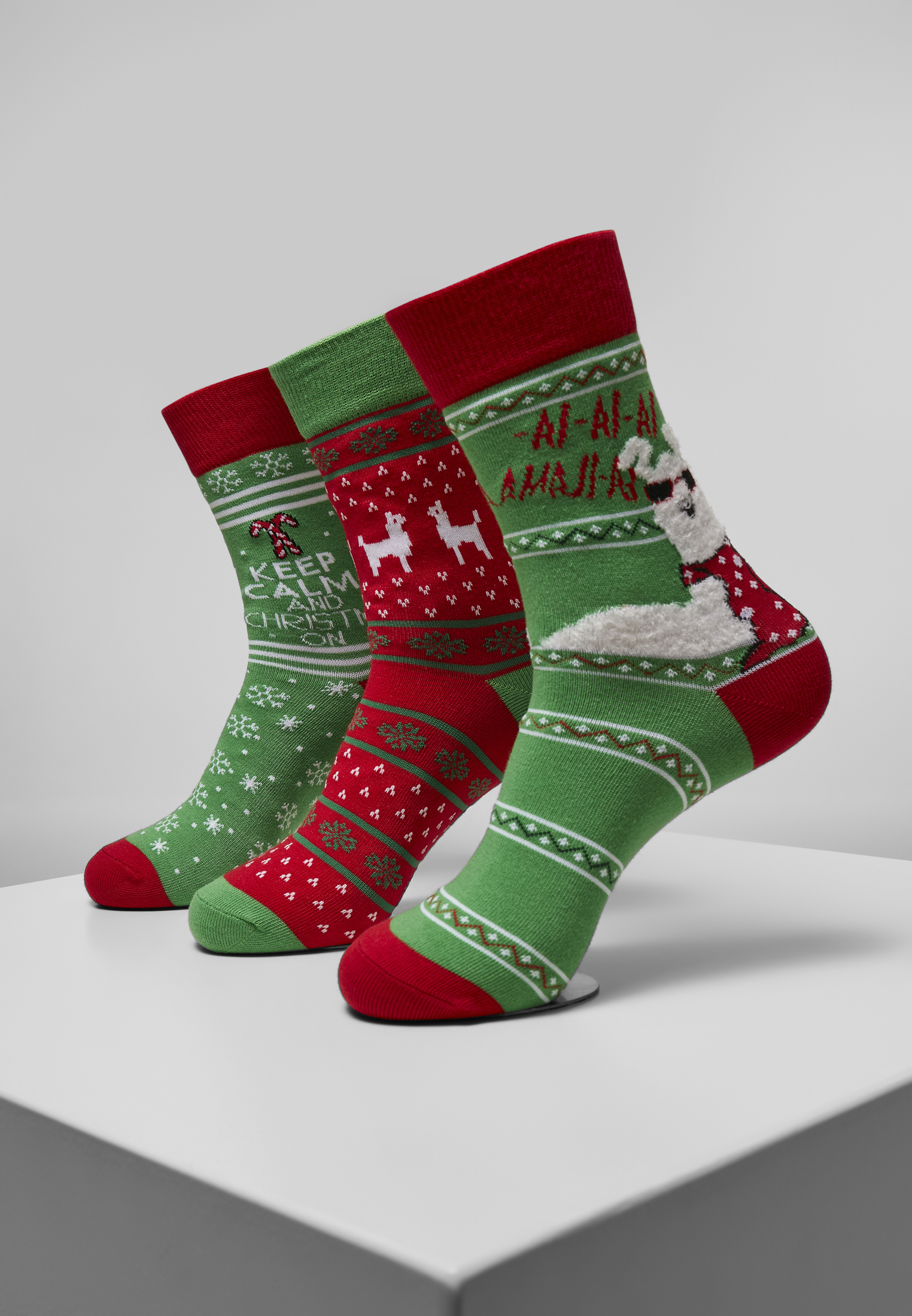 Natale Lama Calze 3-Pack multicolore 43-46
 - alternate variant 1