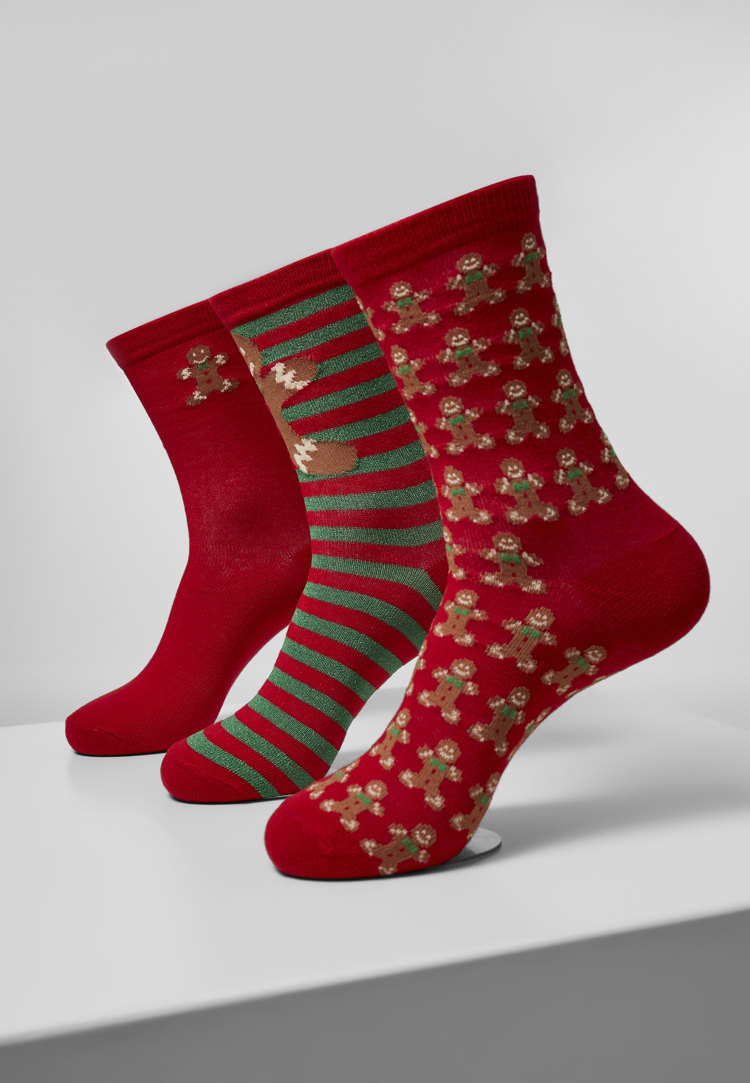 Christmas Gingerbread Lurex Socks 3-Pack multicolor 39-42 - alternate variant 1