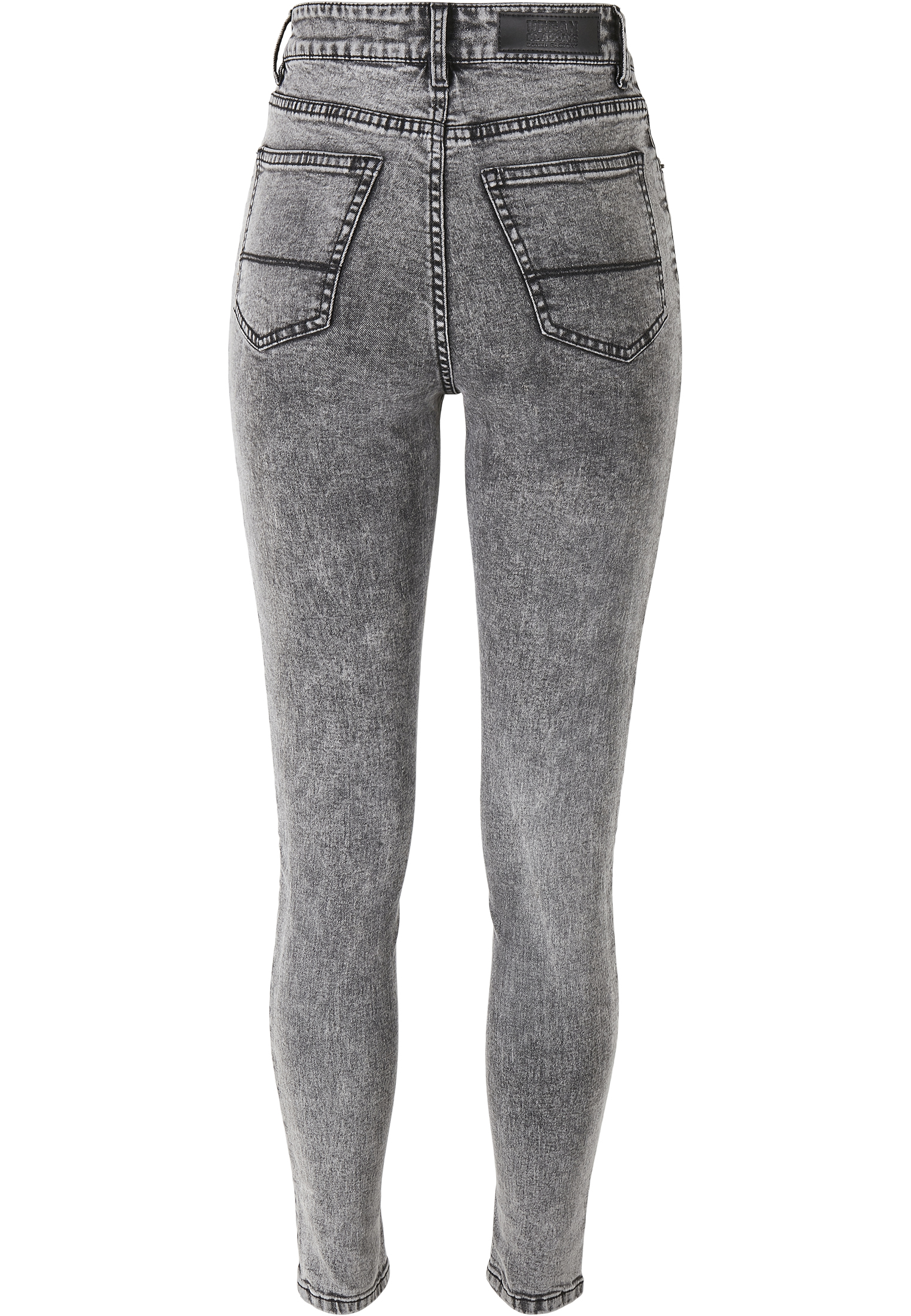 Ladies High Waist Skinny Jeans black heavy acid washed 30/32 - variant image 7