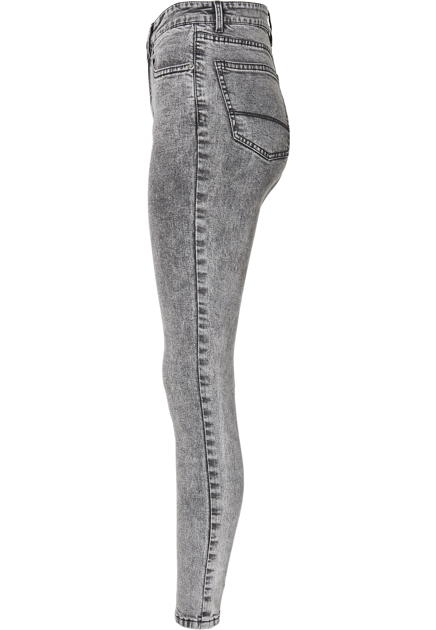 Ladies High Waist Skinny Jeans black heavy acid washed 30/32 - variant image 6