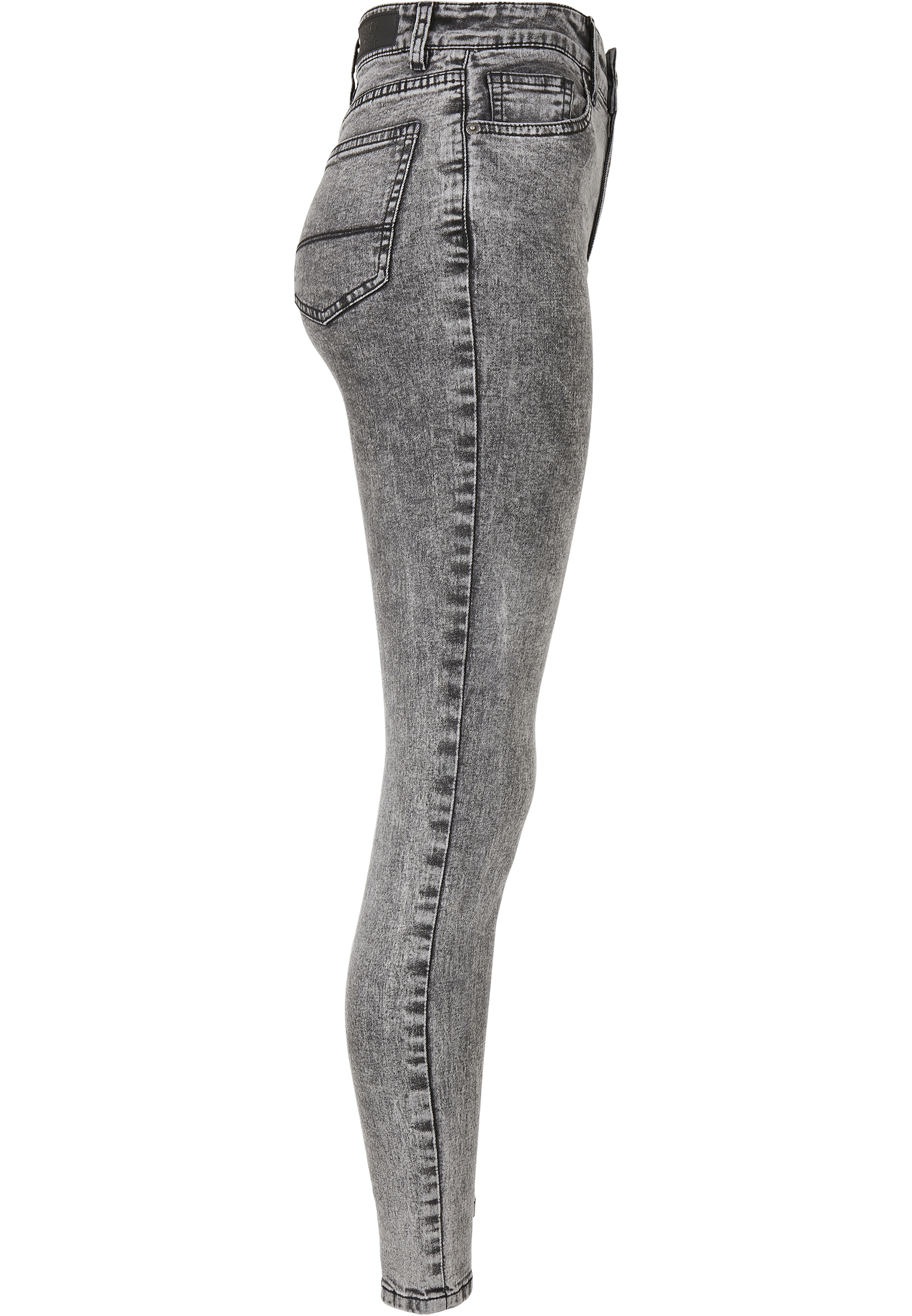 Ladies High Waist Skinny Jeans black heavy acid washed 30/32 - variant image 9