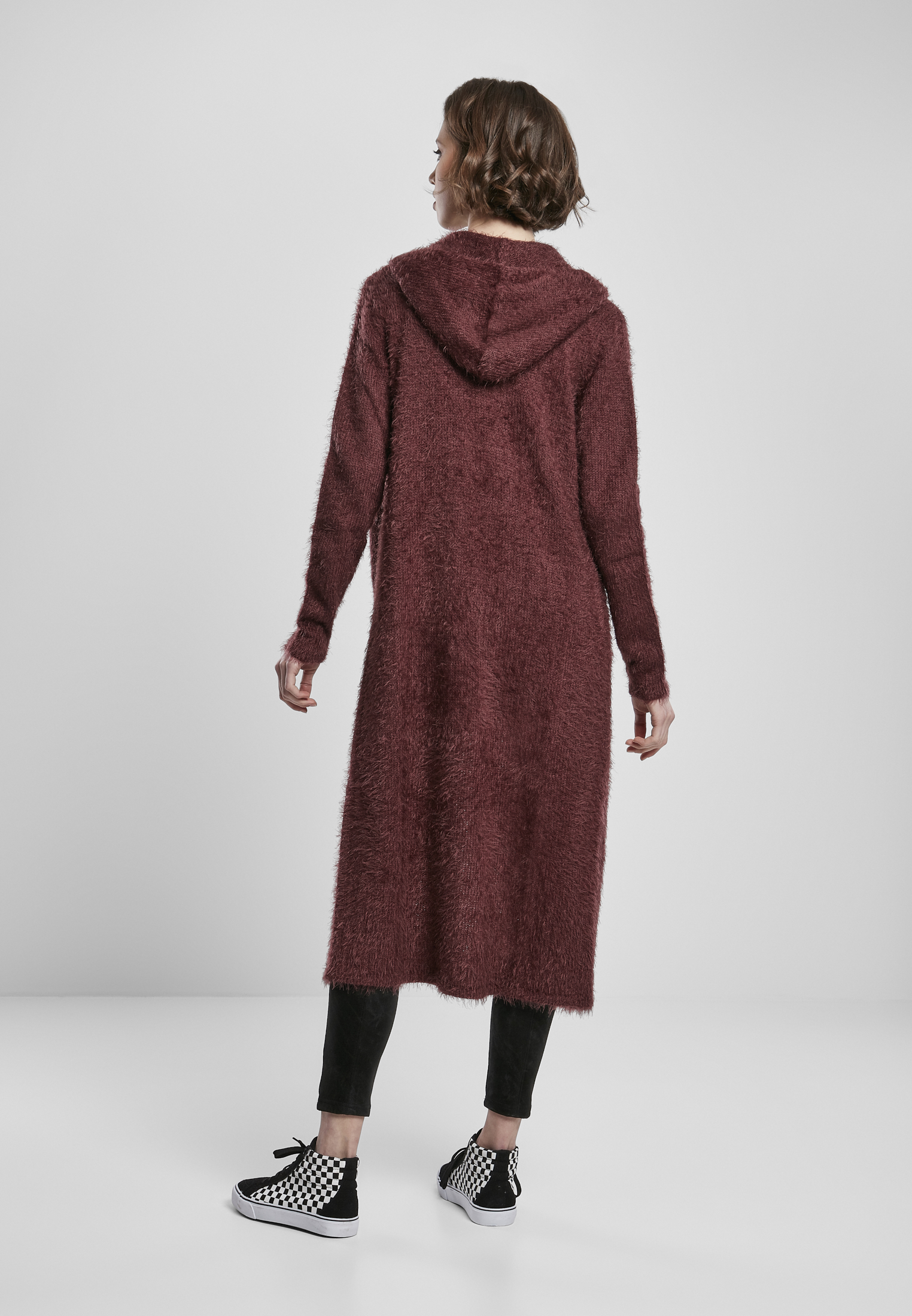 Ladies Hooded Feather Cardigan cherry L - variant image 2