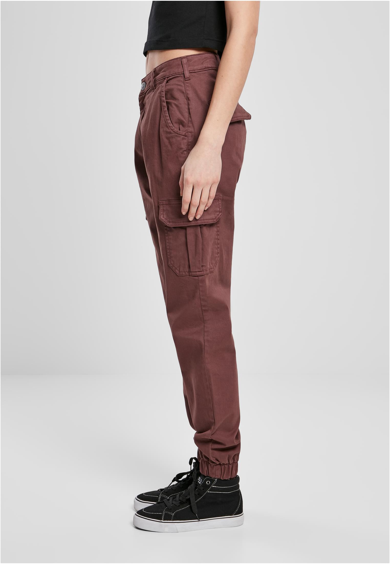 Ladies High Waist Cargo Pants cherry 26 - variant image 1