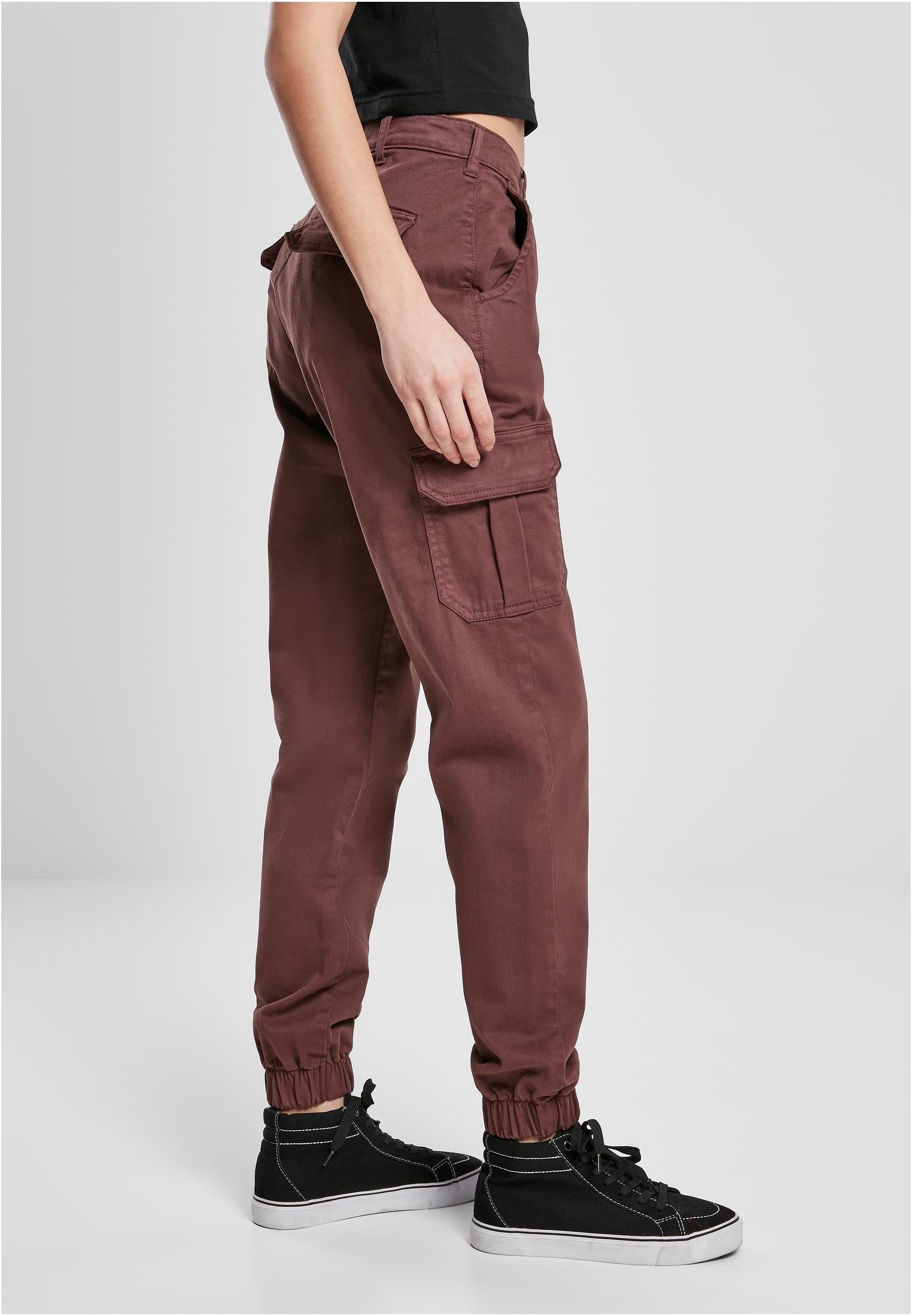 Ladies High Waist Cargo Pants cherry 26 - variant image 3