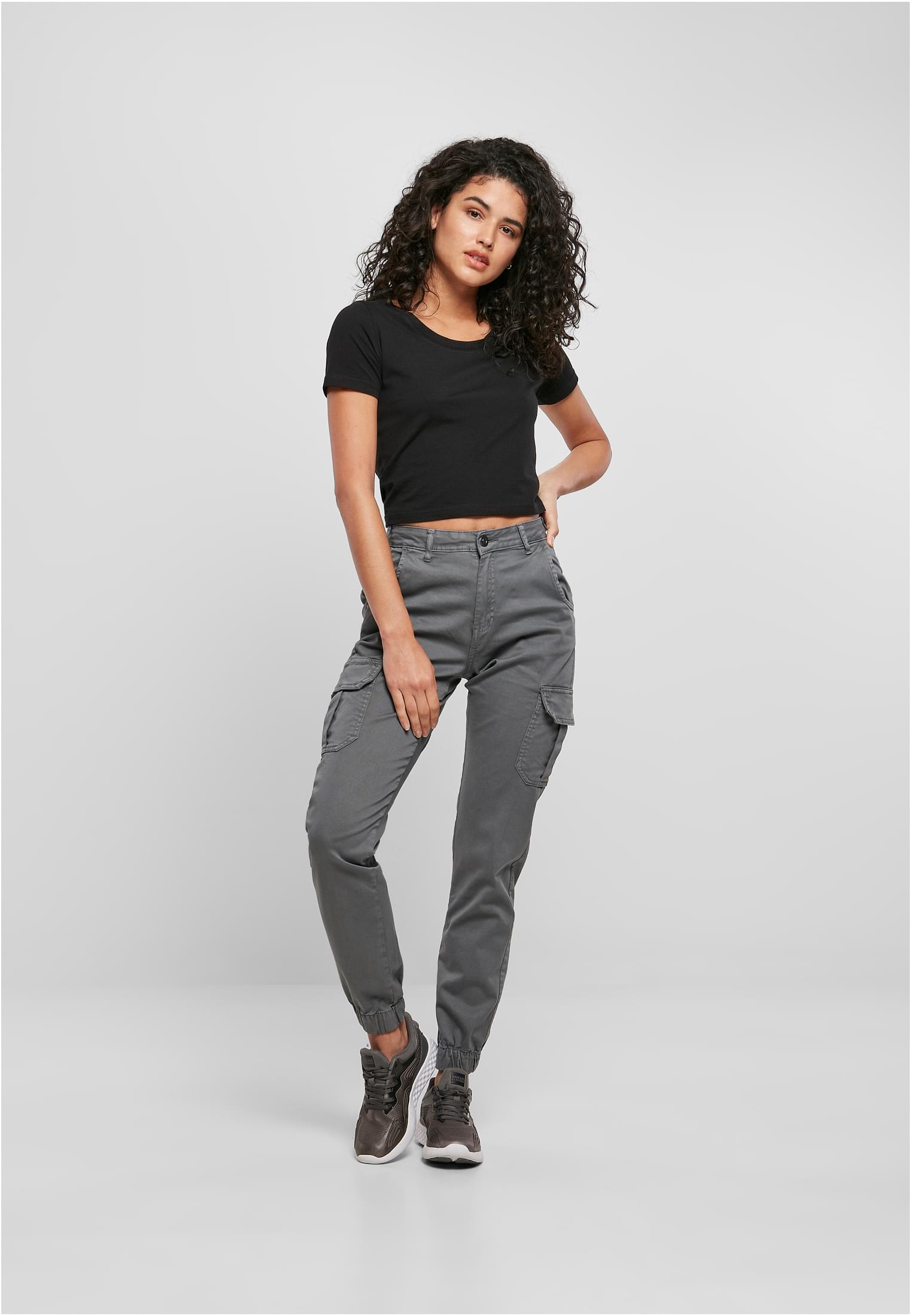 Ladies High Waist Cargo Pants lightshadow 26 - variant image 4