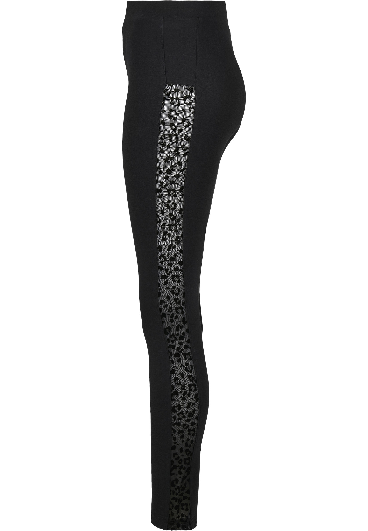 Ladies Flock Lace Stripe Leggings black 3XL - variant image 6