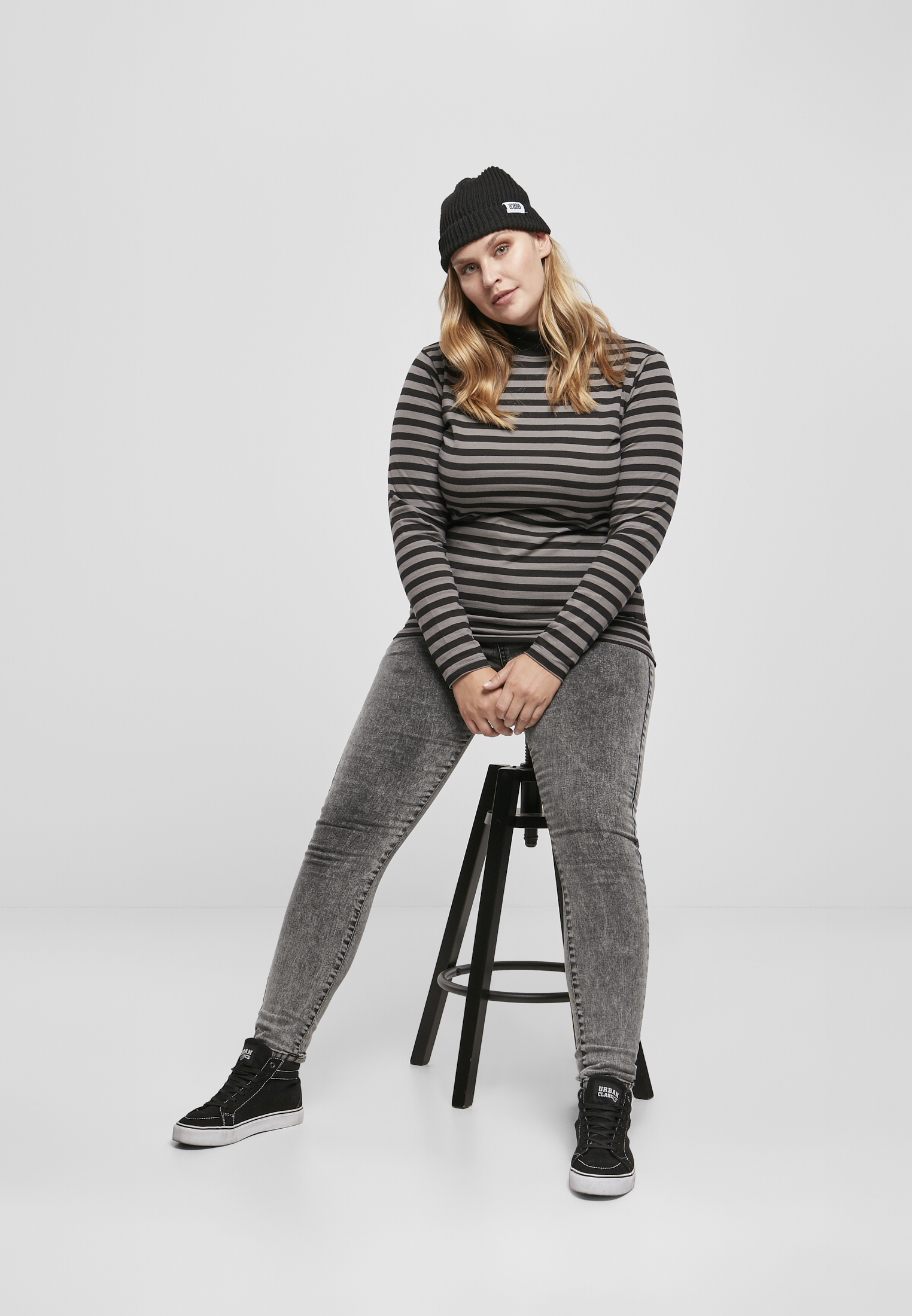 Ladies Y/D Turtleneck L/S asphalt/black 3XL - variant image 4