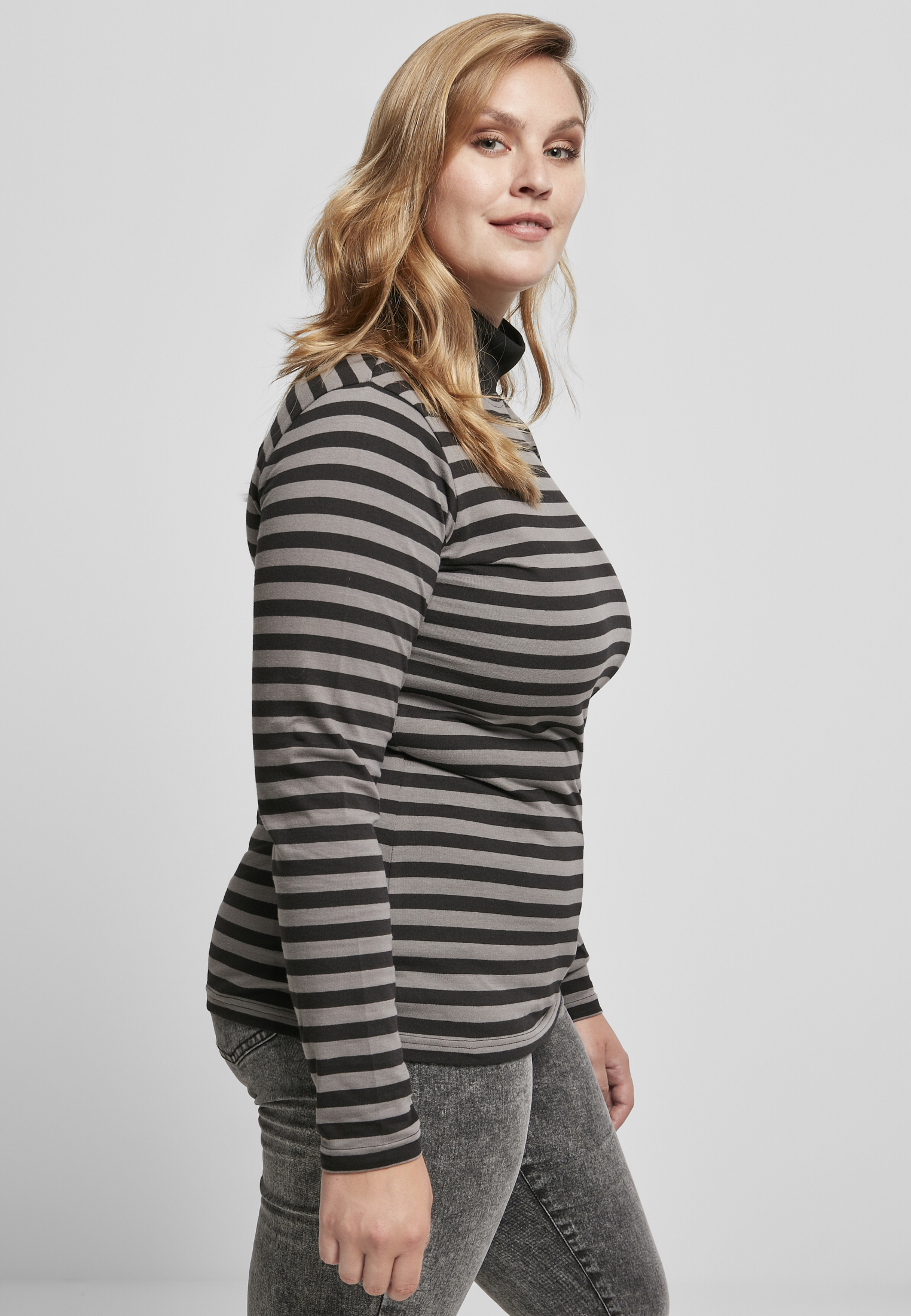 Ladies Y/D Turtleneck L/S asphalt/black 3XL - variant image 3