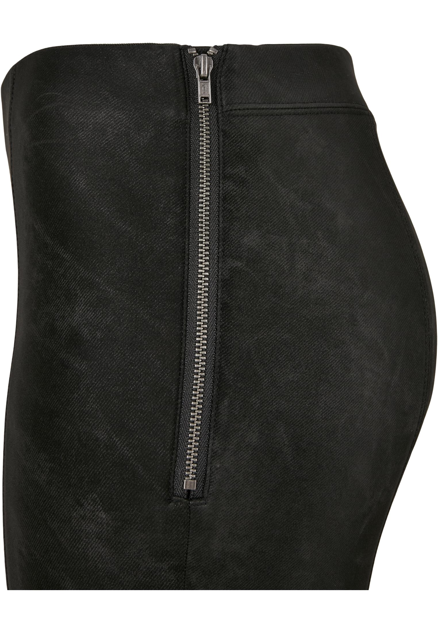 Ladies Washed Faux Leather Pants black 3XL - variant image 4