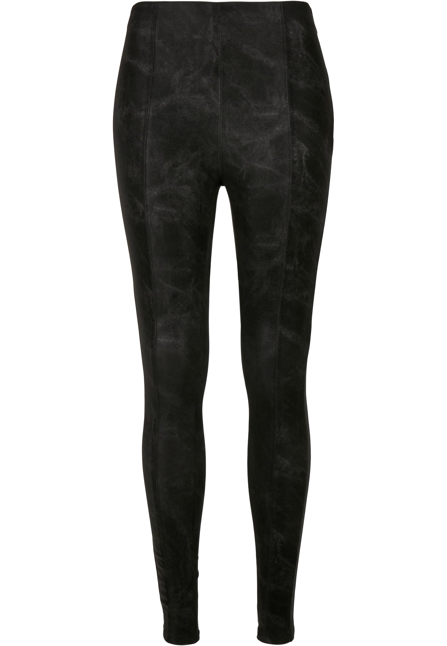Ladies Washed Faux Leather Pants black 3XL - alternate variant 1