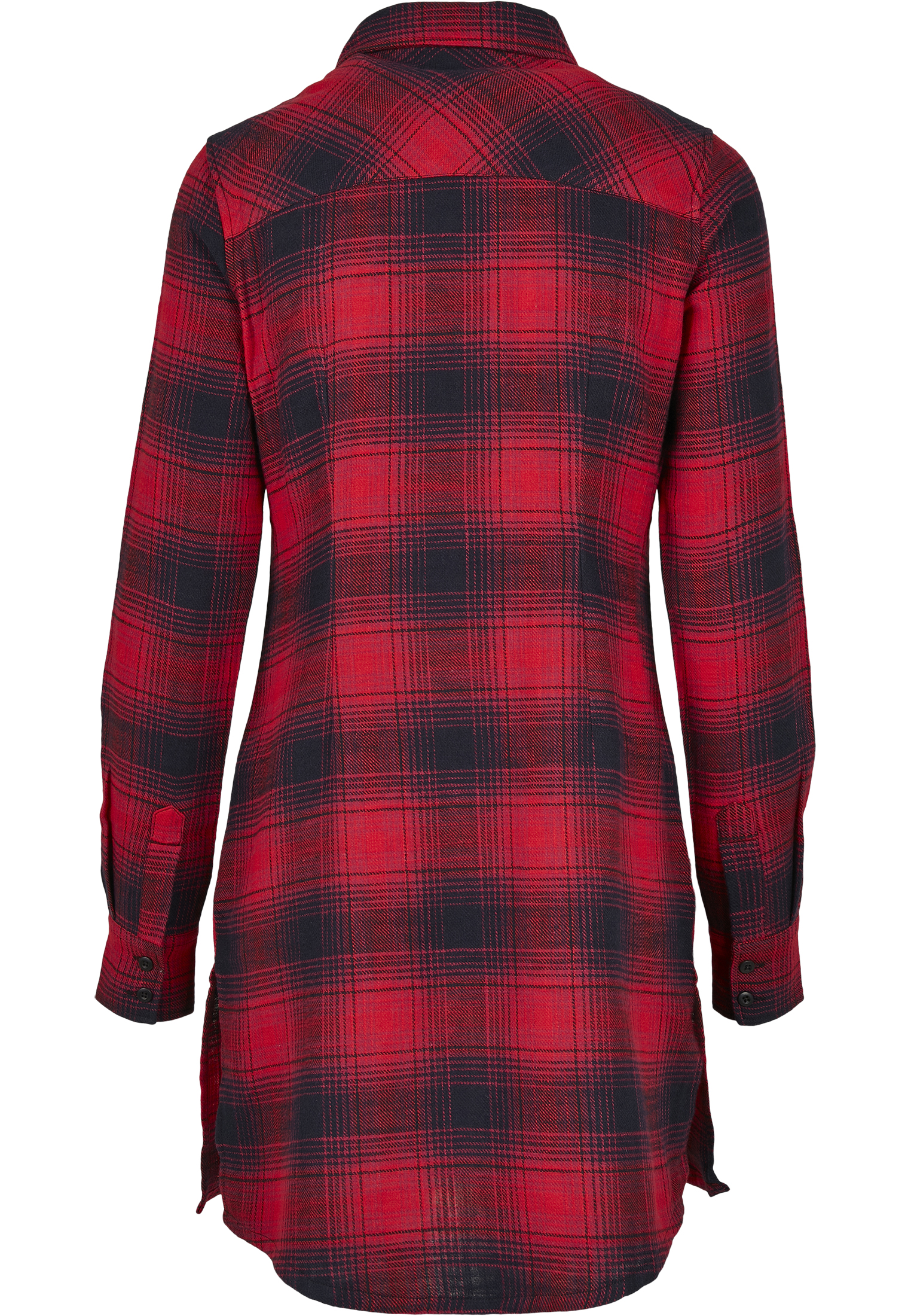 Ladies Check Shirt Dress darkblue/red 3XL - variant image 6