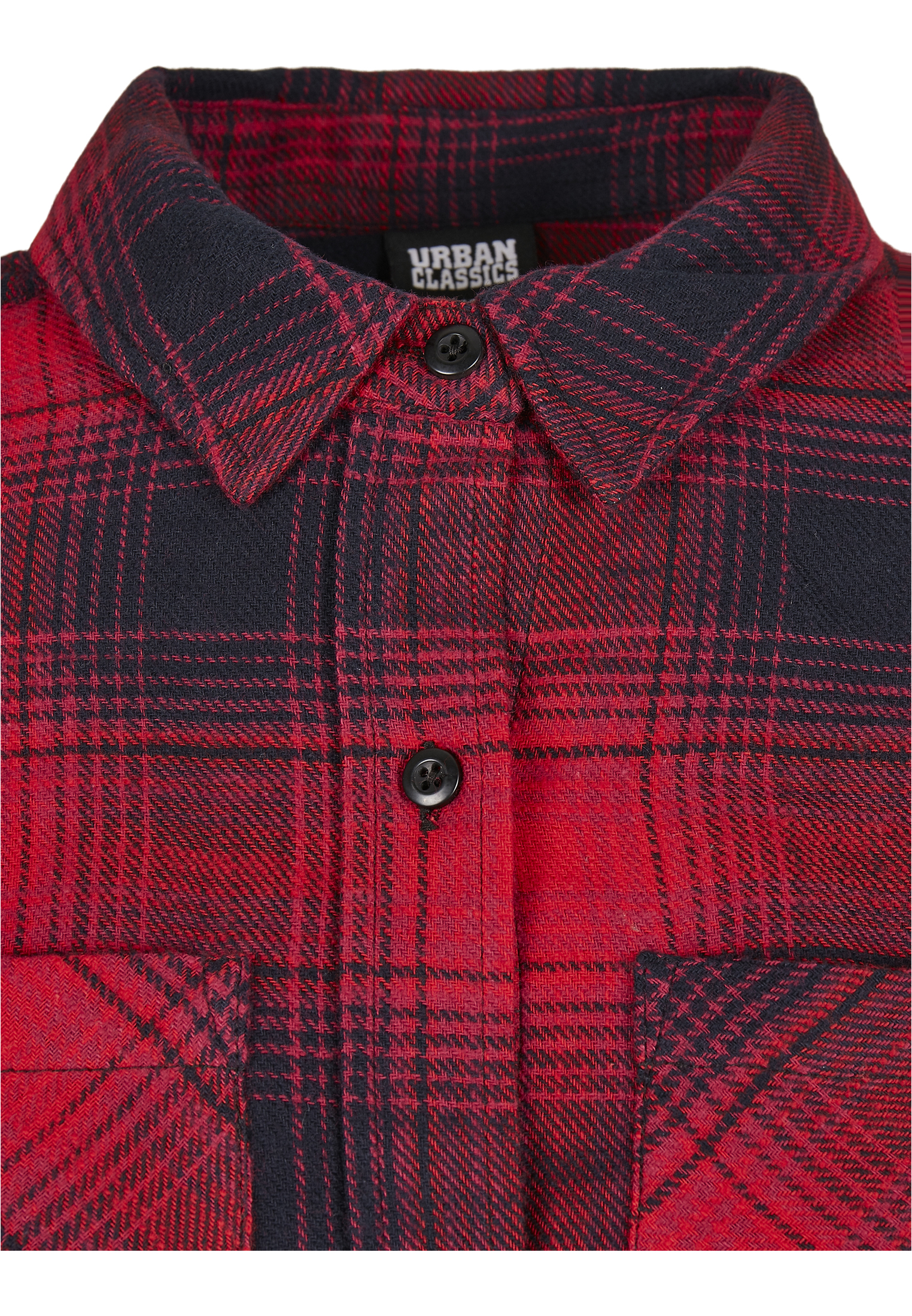 Ladies Check Shirt Dress darkblue/red 3XL - variant image 7