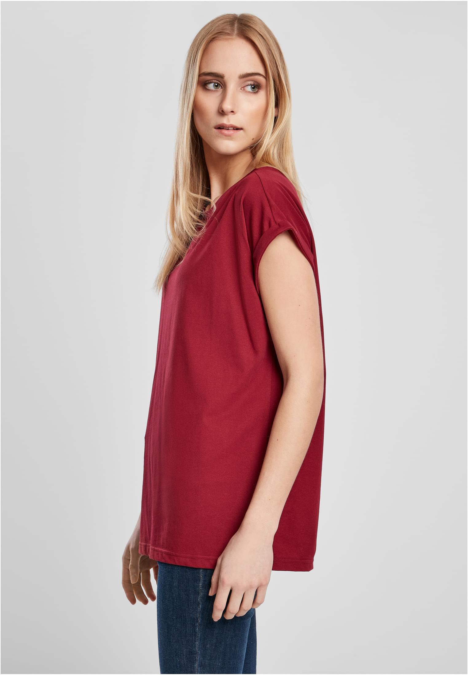 T-shirt Femme Organique Longue Épaules Bourgogne 3XL
 - variant image 1
