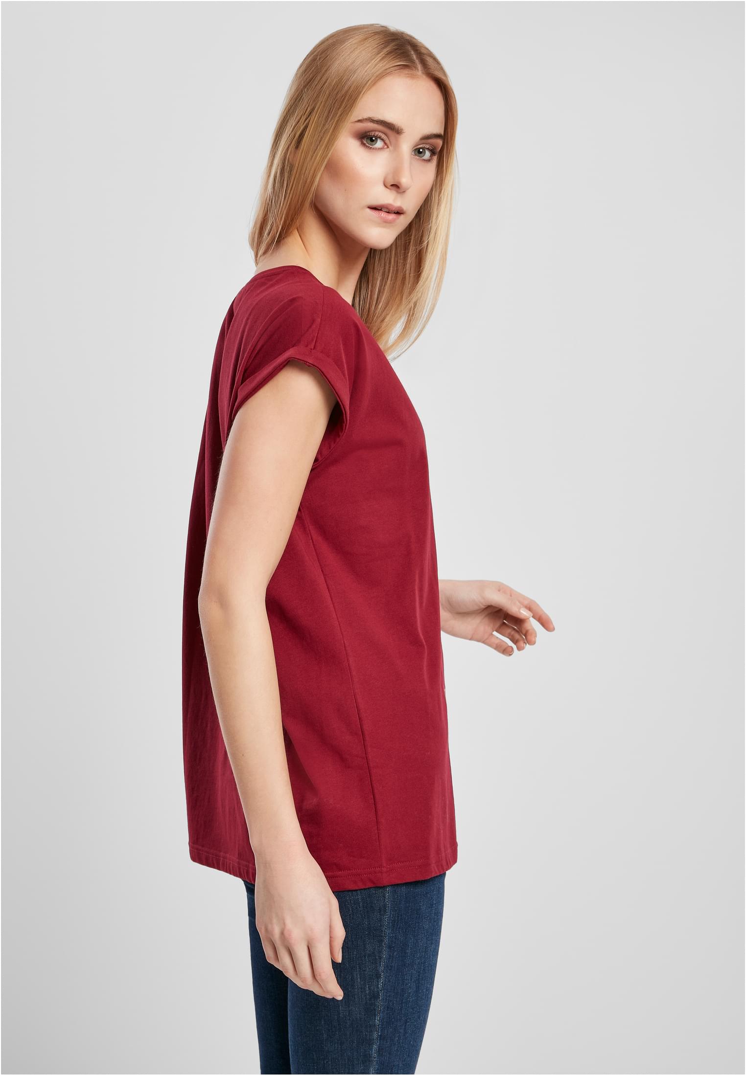 T-shirt Femme Organique Longue Épaules Bourgogne 3XL
 - variant image 3