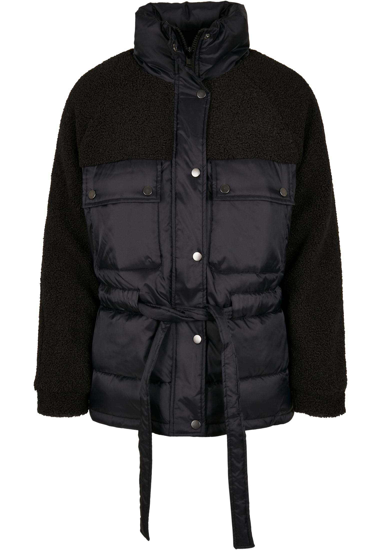Ladies Sherpa Mix Puffer Jacket black 3XL - alternate variant 1