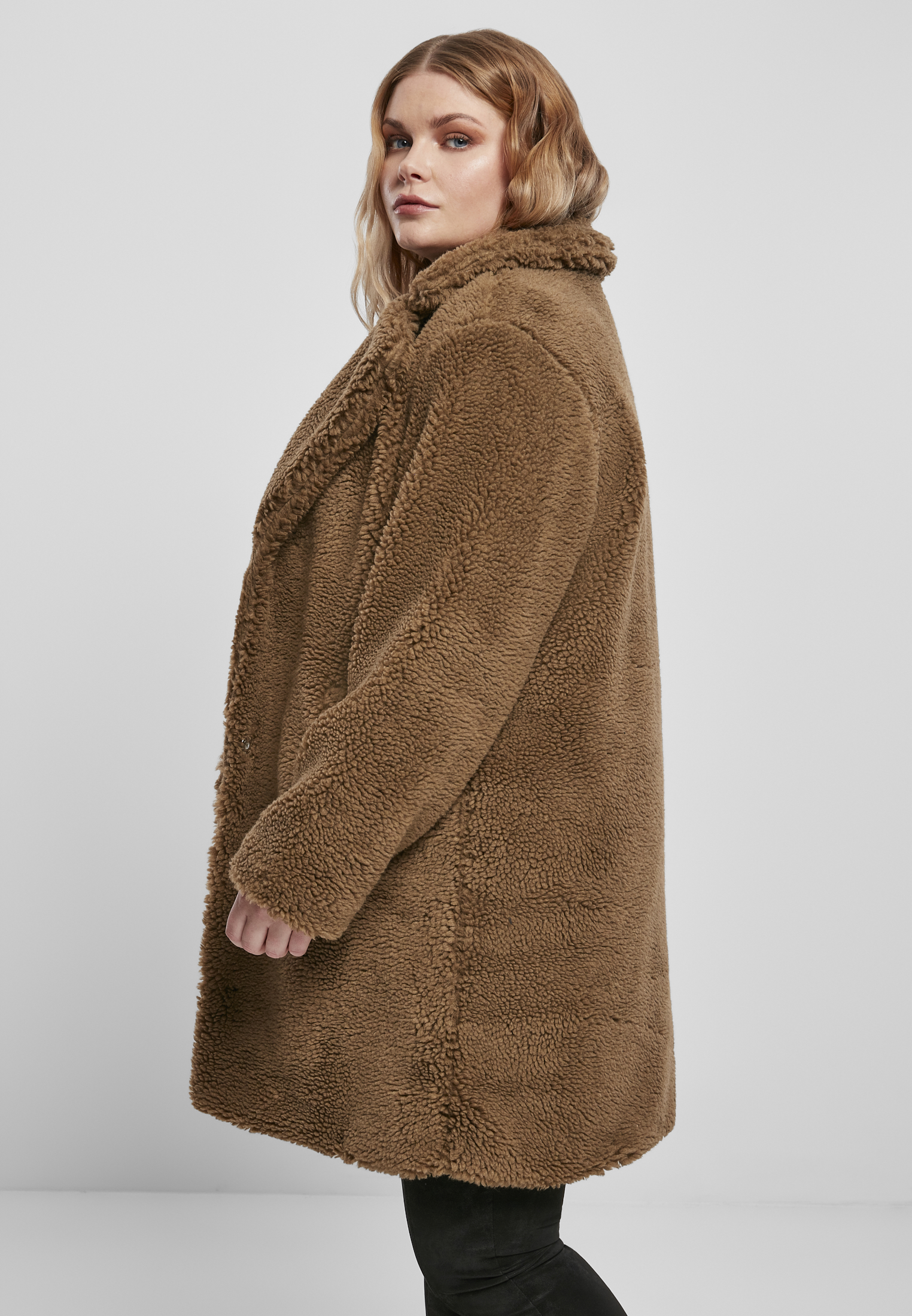 Ladies Oversized Sherpa Coat midground 3XL - variant image 1