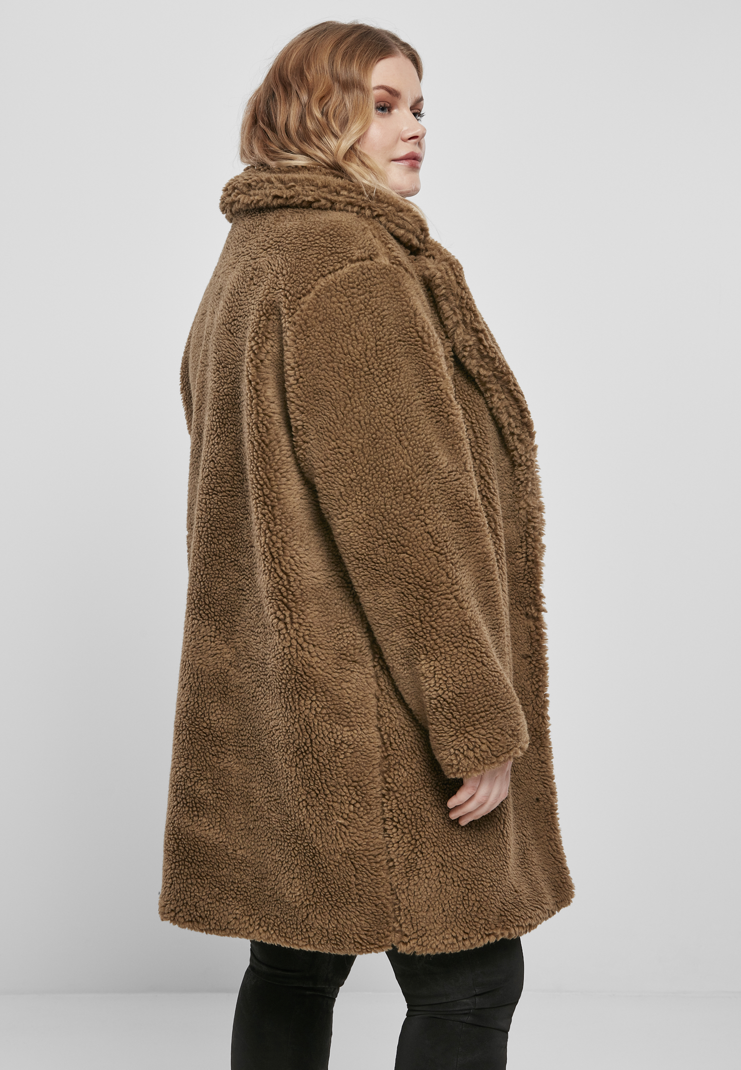 Ladies Oversized Sherpa Coat midground 3XL - variant image 3