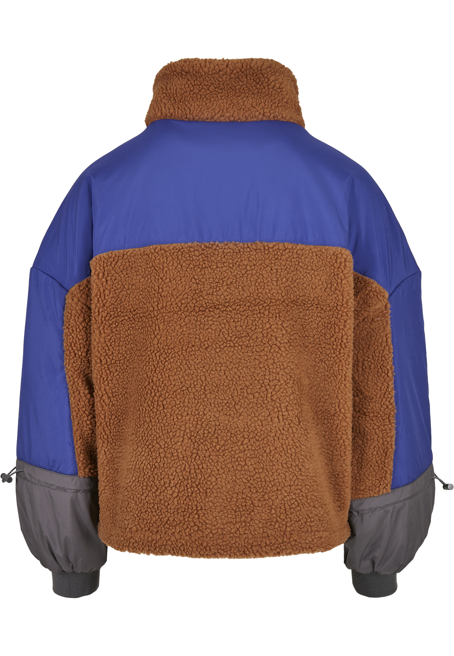 Ladies Sherpa 3-Tone Pull Over Jacket toffee/bluepurple 3XL - variant image 6