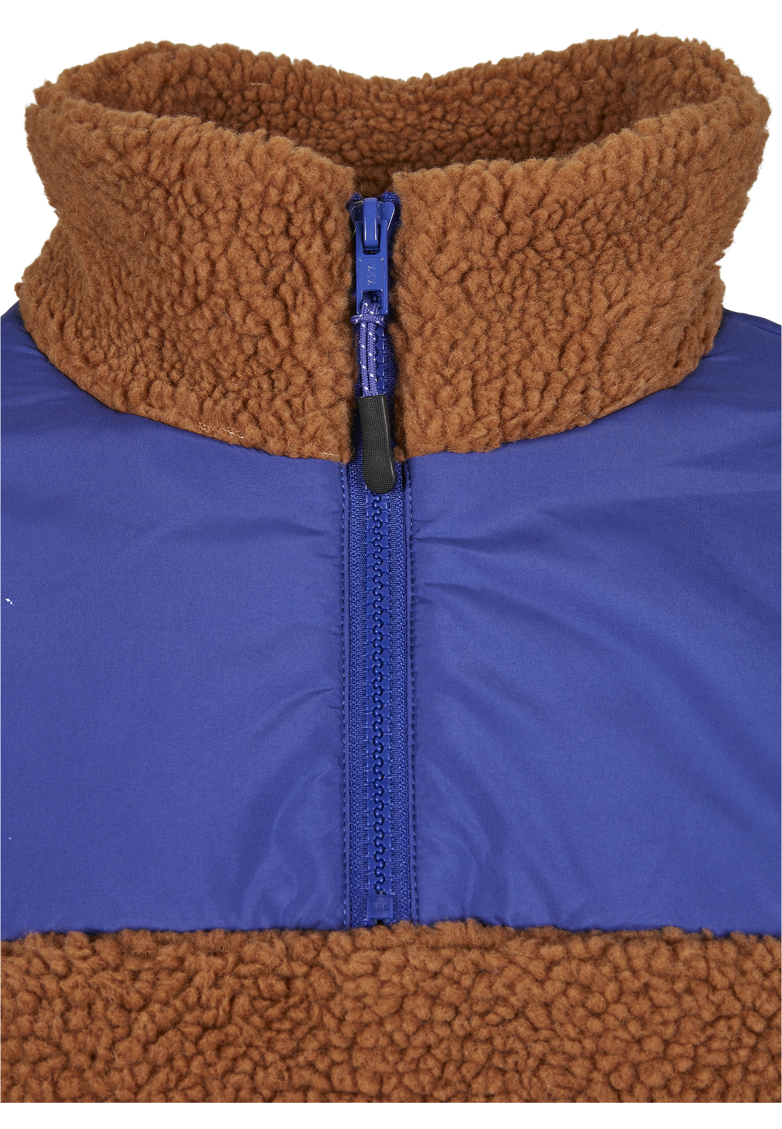 Ladies Sherpa 3-Tone Pull Over Jacket toffee/bluepurple 3XL - variant image 7