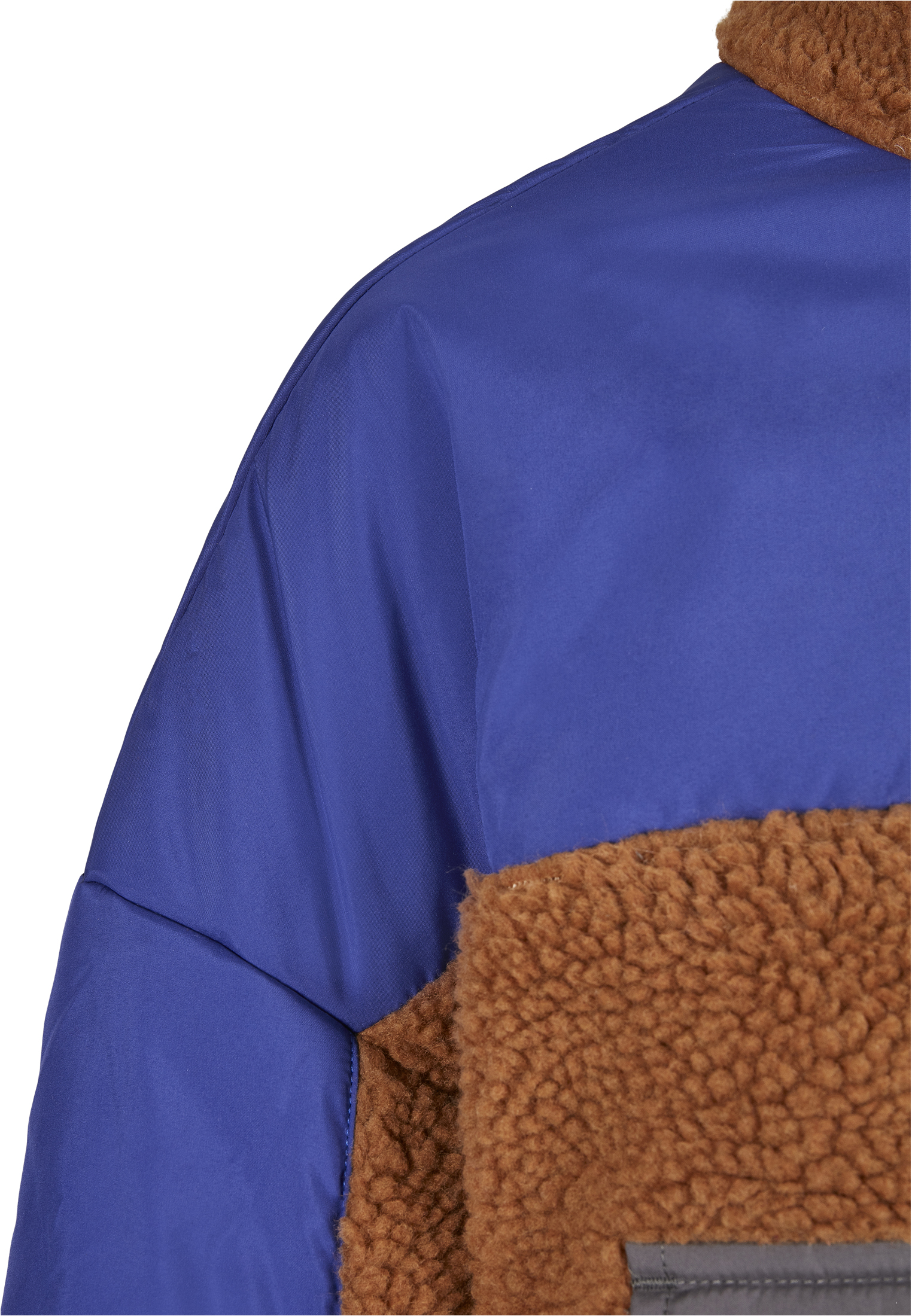 Ladies Sherpa 3-Tone Pull Over Jacket toffee/bluepurple 3XL - variant image 8
