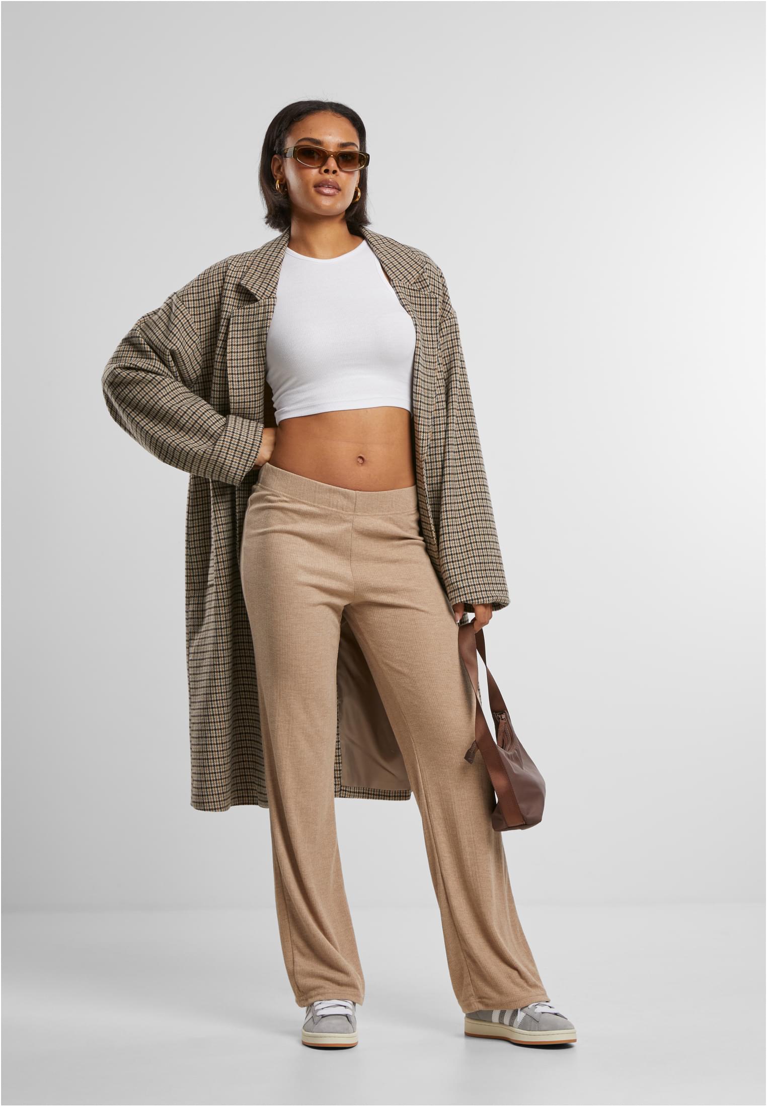 Ladies Rib Pants beigemelange L
 - variant image 4