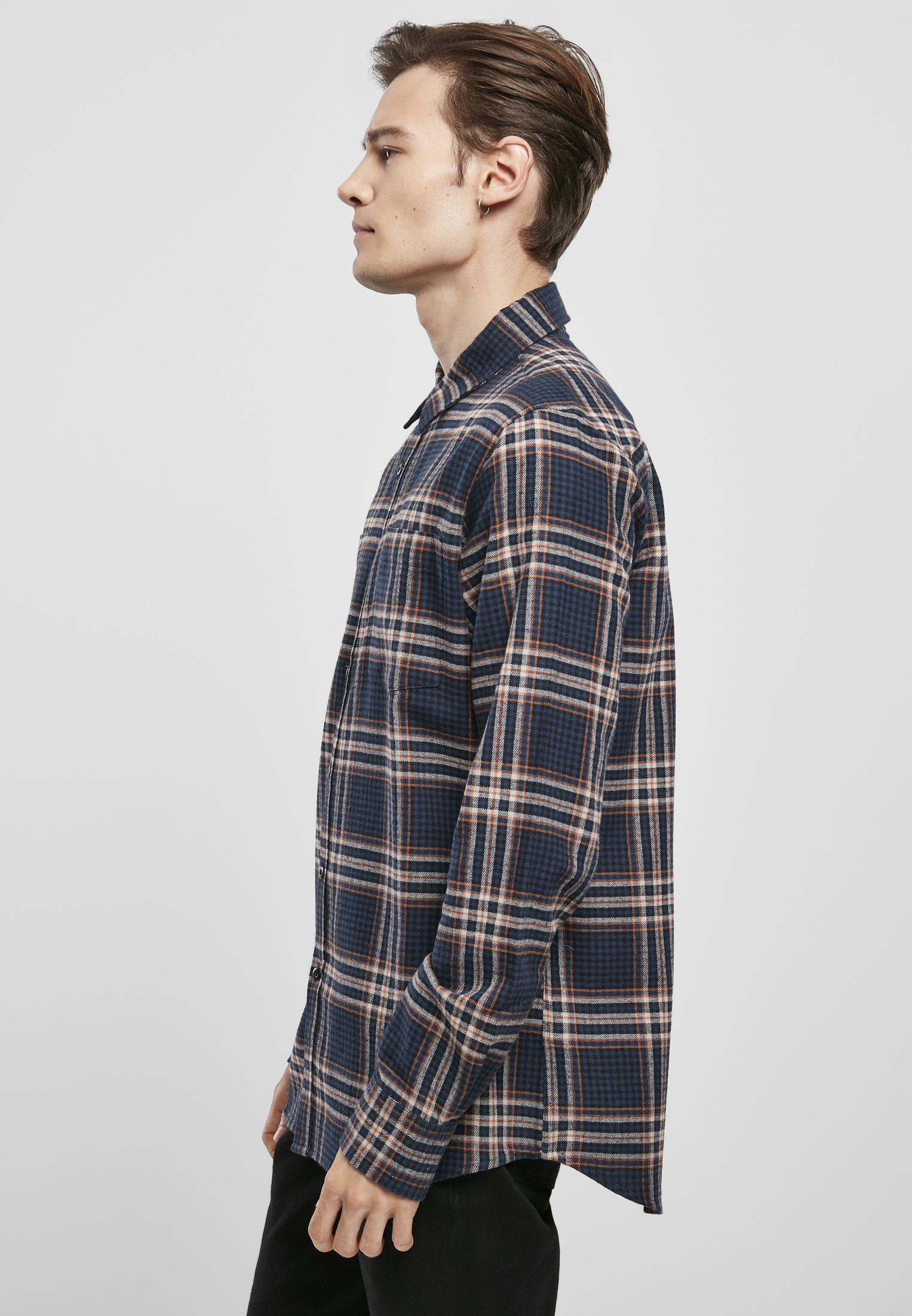 Checked Campus Shirt darkblue/rustred L - variant image 1
