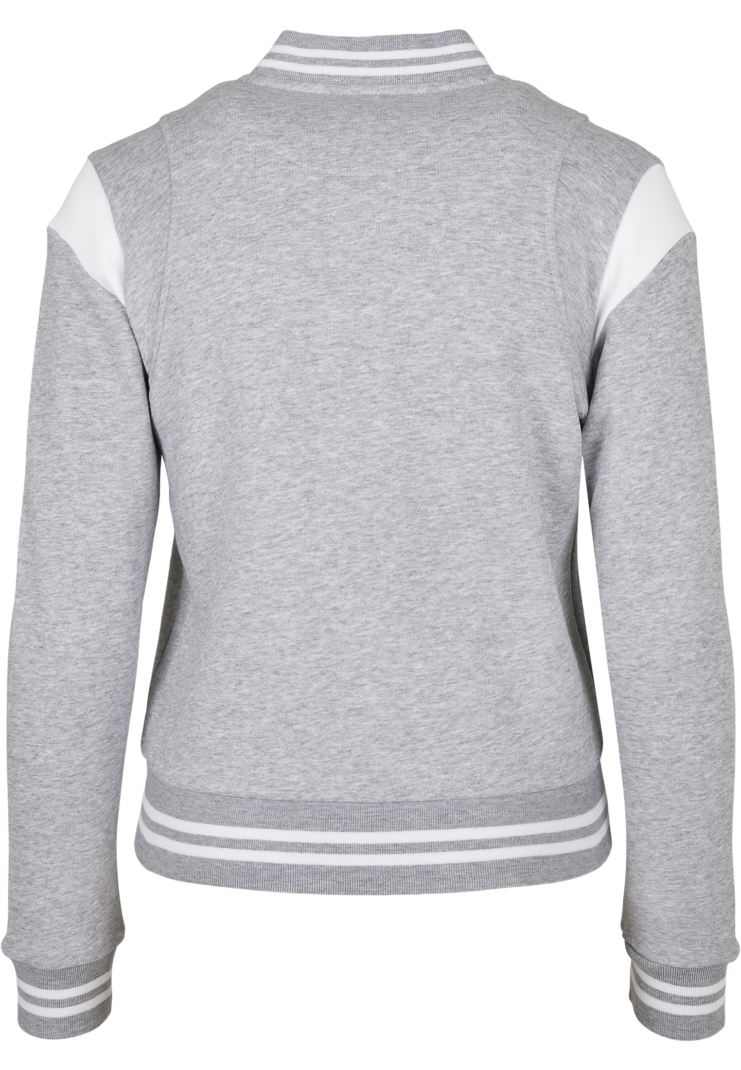 Ladies Organic Inset College Sweat Jacket grey/white 3XL - variant image 6