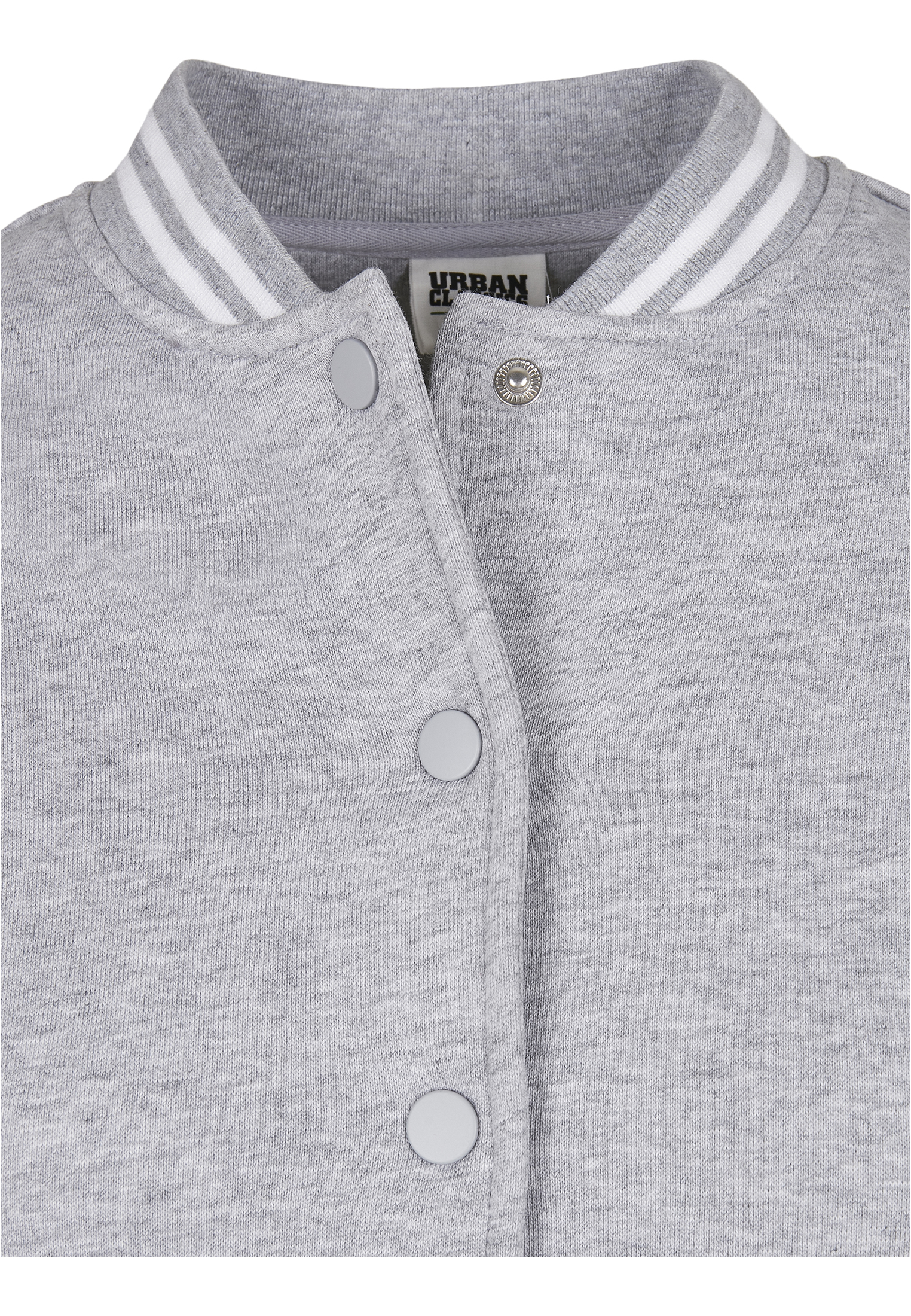 Ladies Organic Inset College Sweat Jacket grey/white 3XL - variant image 7