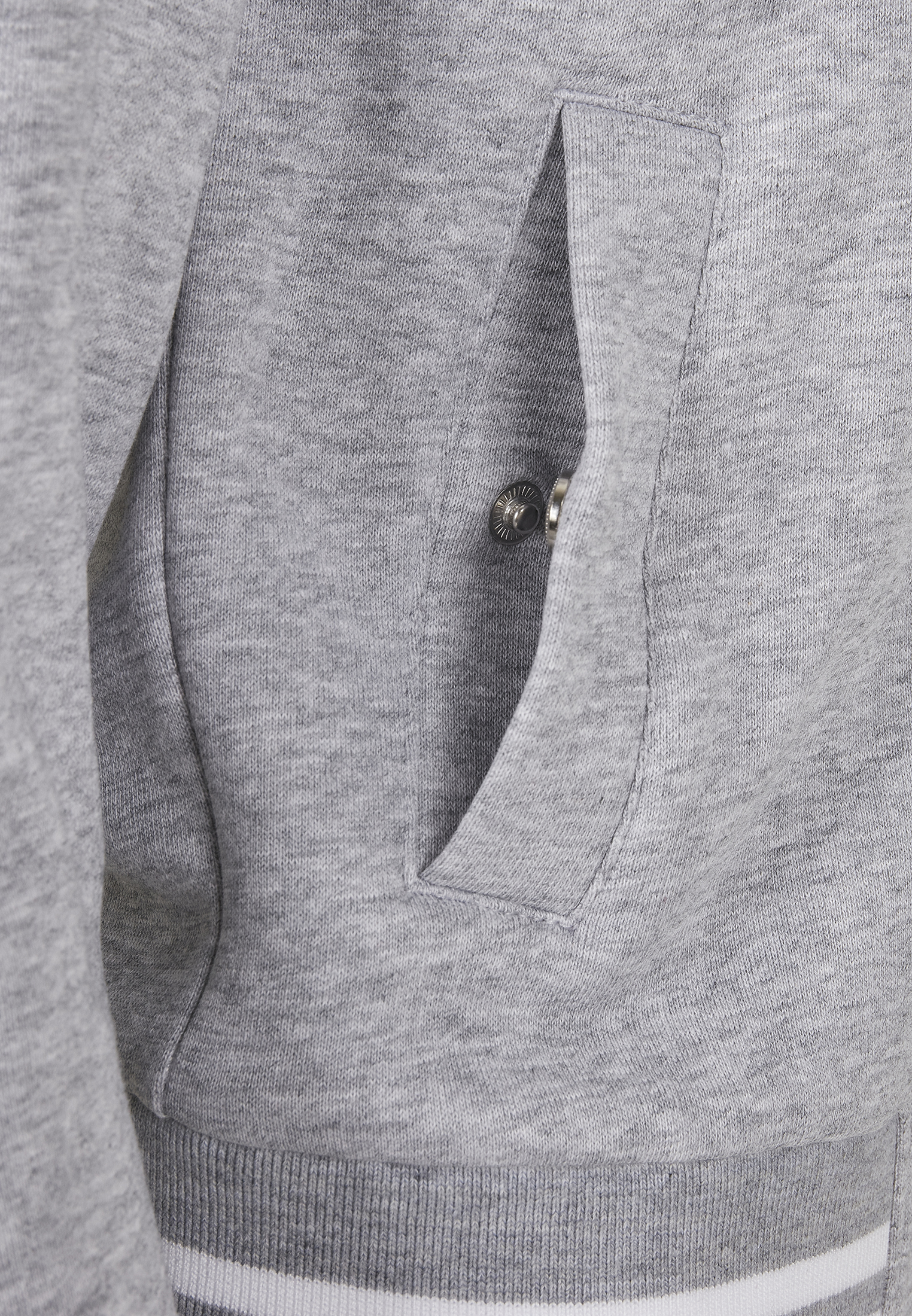 Ladies Organic Inset College Sweat Jacket grey/white 3XL - variant image 9