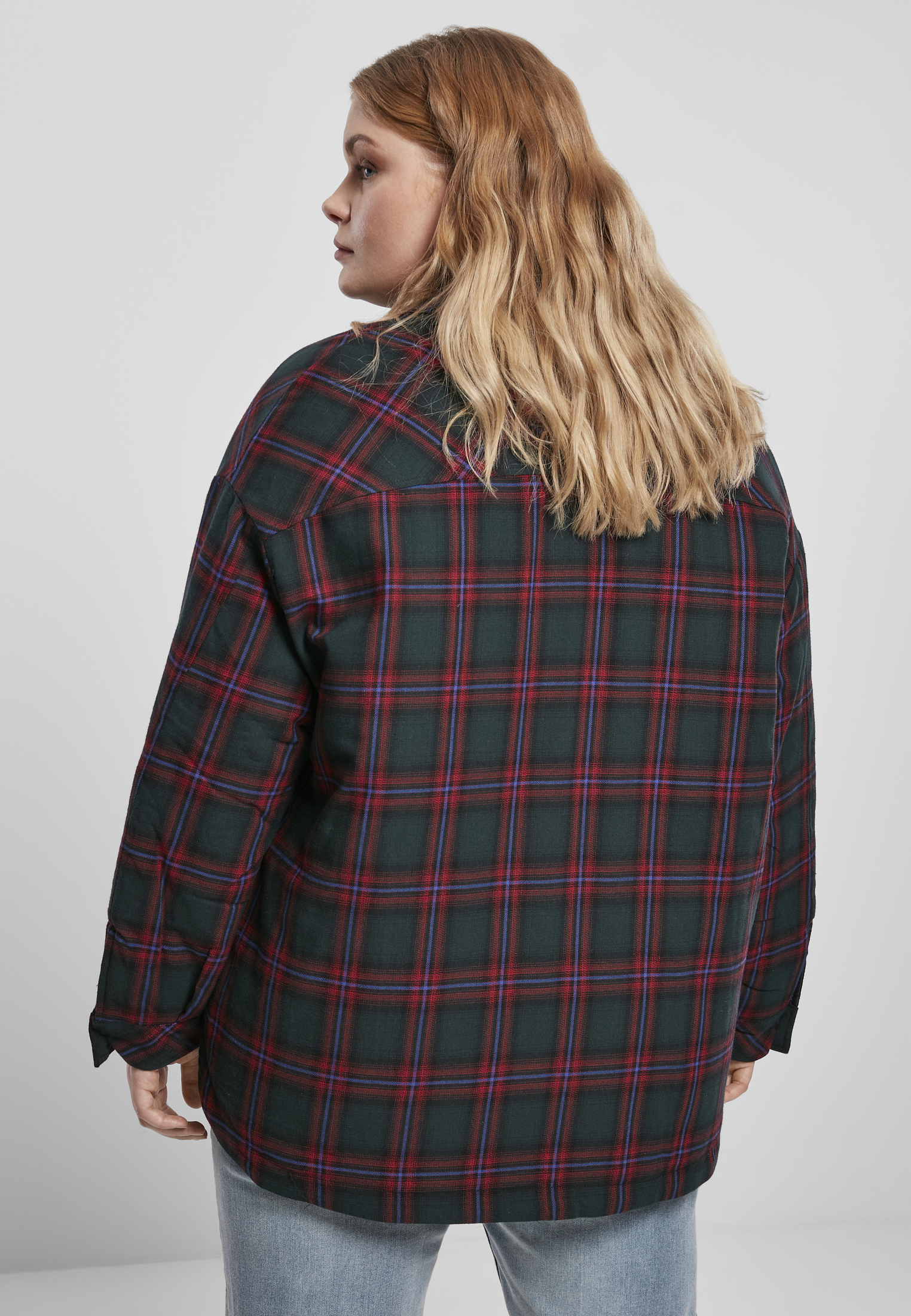 Ladies Padded Overshirt jasper/bluepurple 3XL - variant image 2