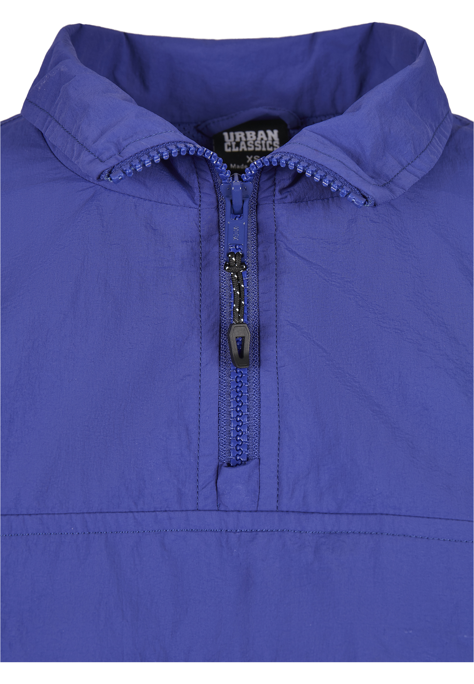 Ladies Cropped Crinkle Nylon Pull Over Jacket bluepurple M - variant image 7