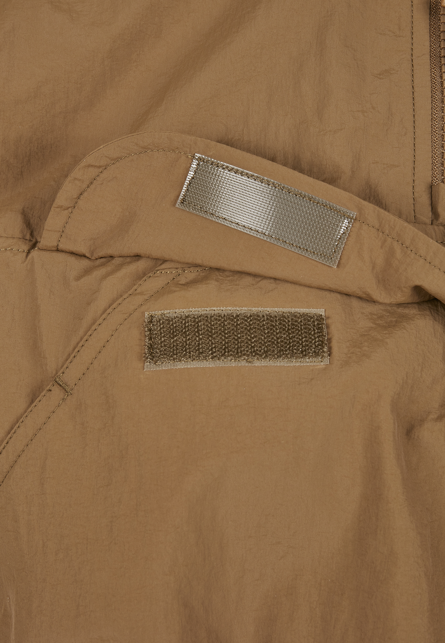 Ladies Cropped Crinkle Nylon Pull Over Jacket midground L - variant image 10