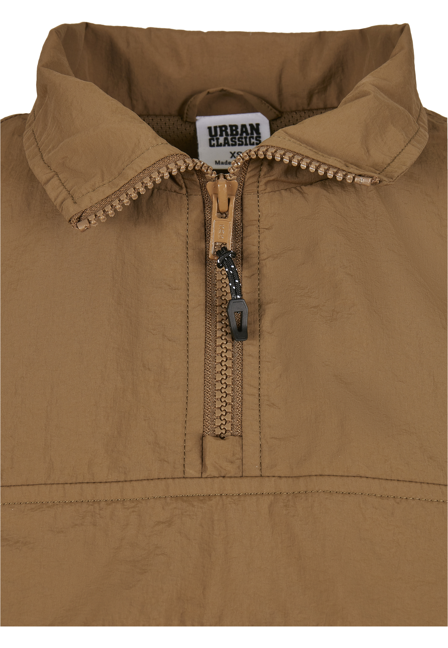 Ladies Cropped Crinkle Nylon Pull Over Jacket midground L - variant image 7