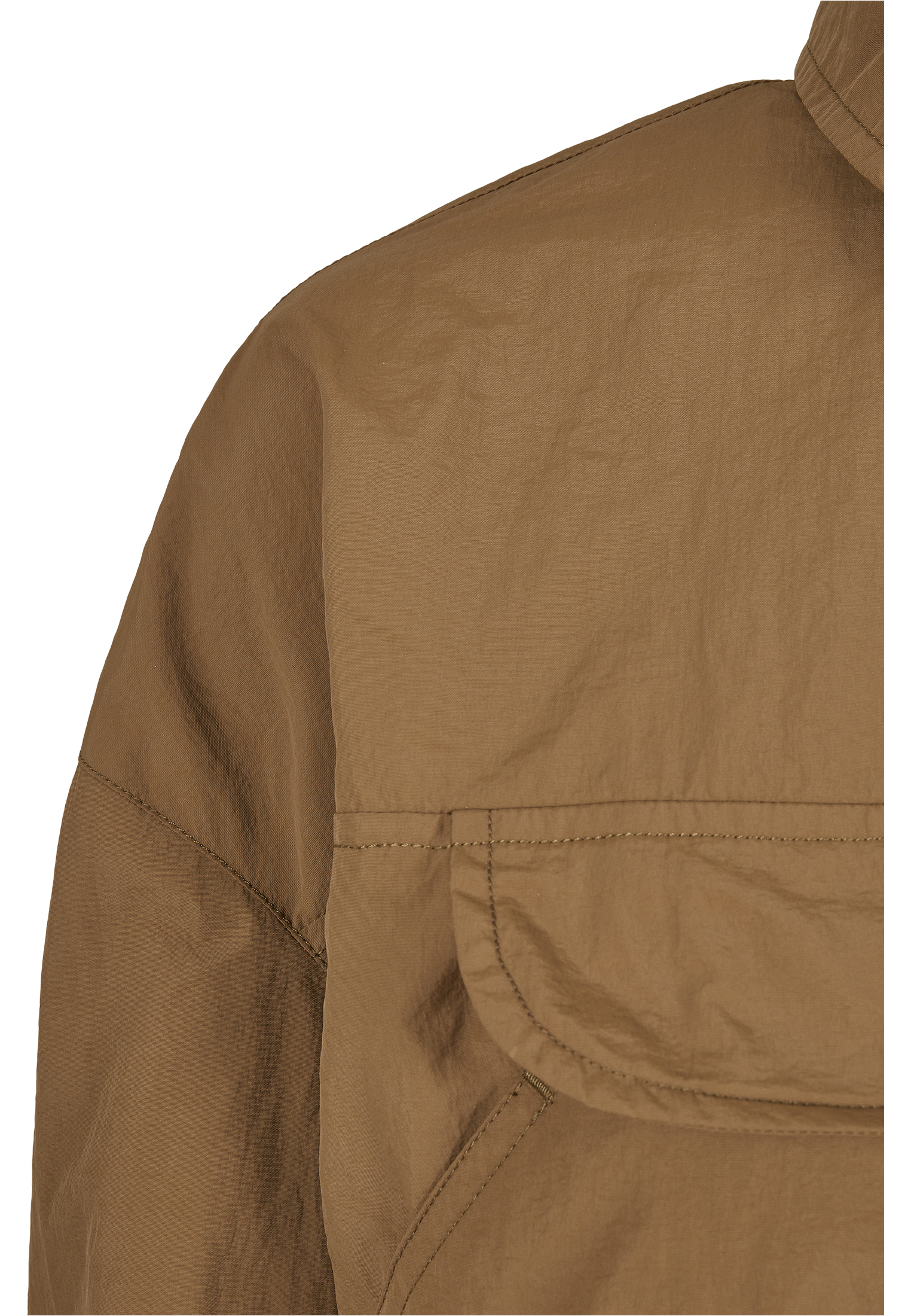 Ladies Cropped Crinkle Nylon Pull Over Jacket midground L - variant image 8