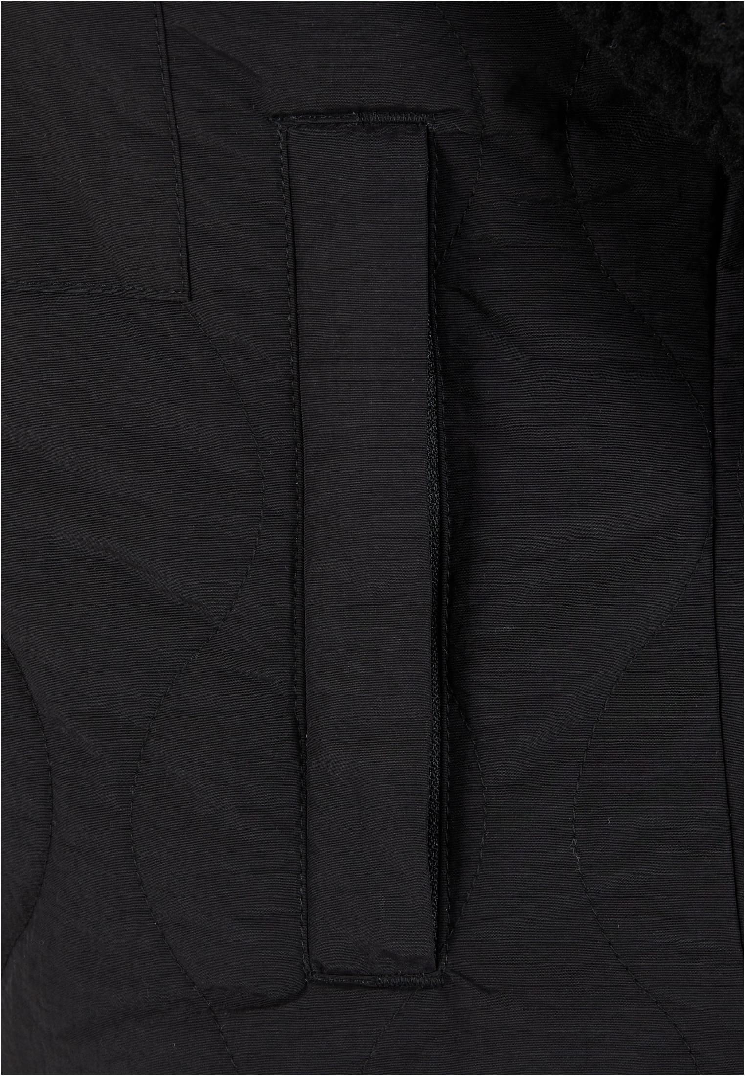 Ladies Sherpa Crinkle Nylon Mix Jacket black/black 3XL - variant image 11