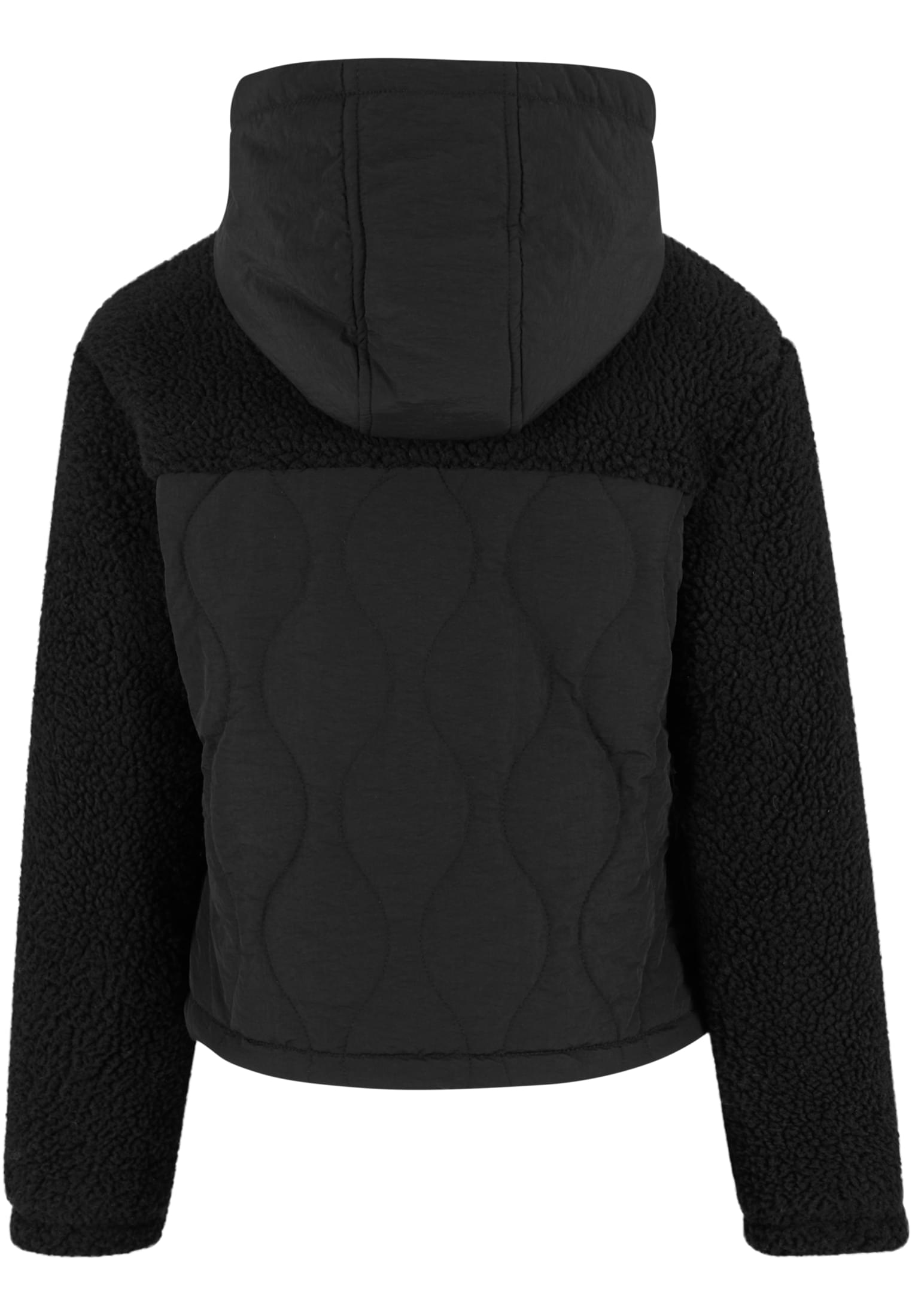 Ladies Sherpa Crinkle Nylon Mix Jacket black/black 3XL - variant image 7