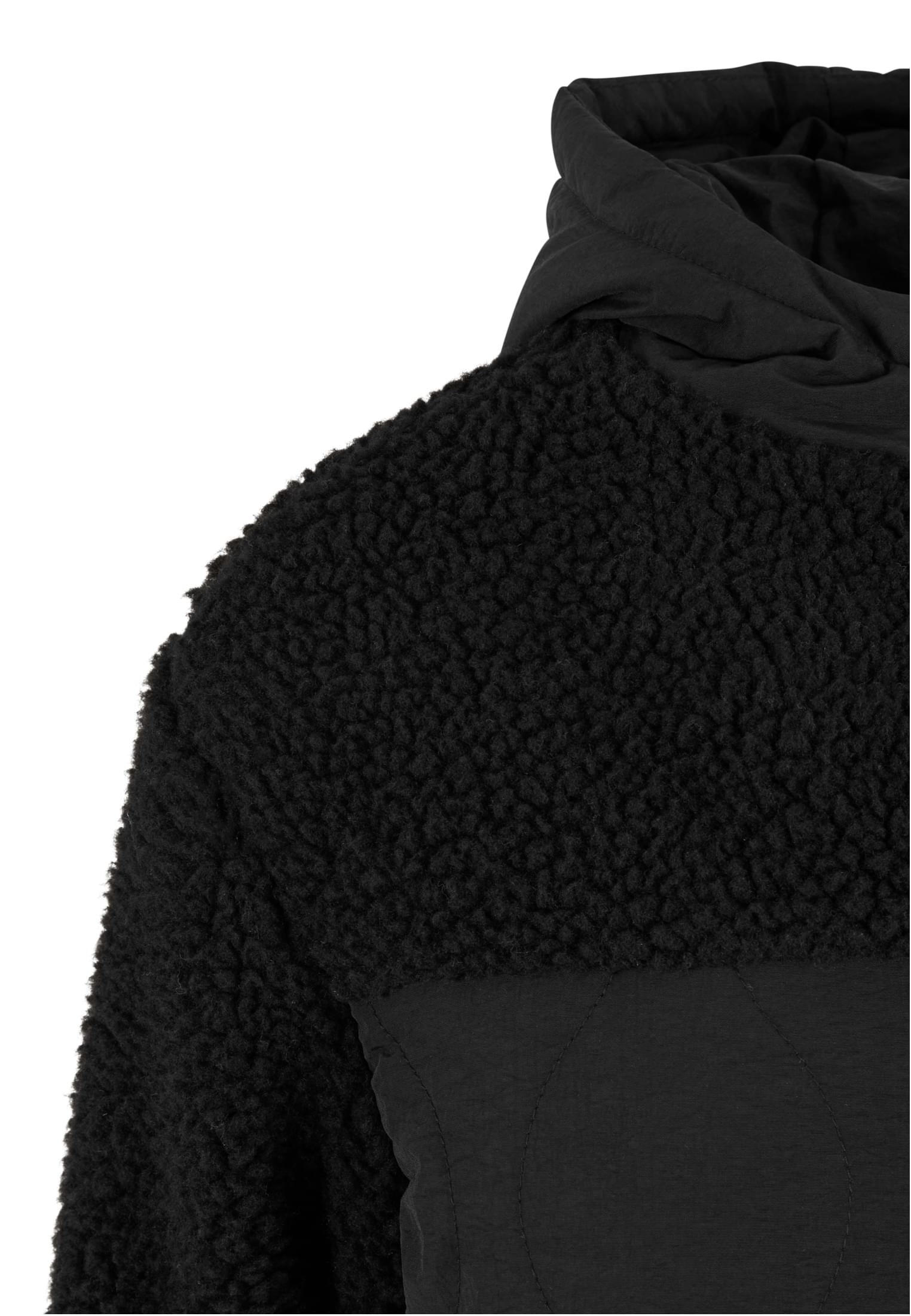 Ladies Sherpa Crinkle Nylon Mix Jacket black/black 3XL - variant image 9