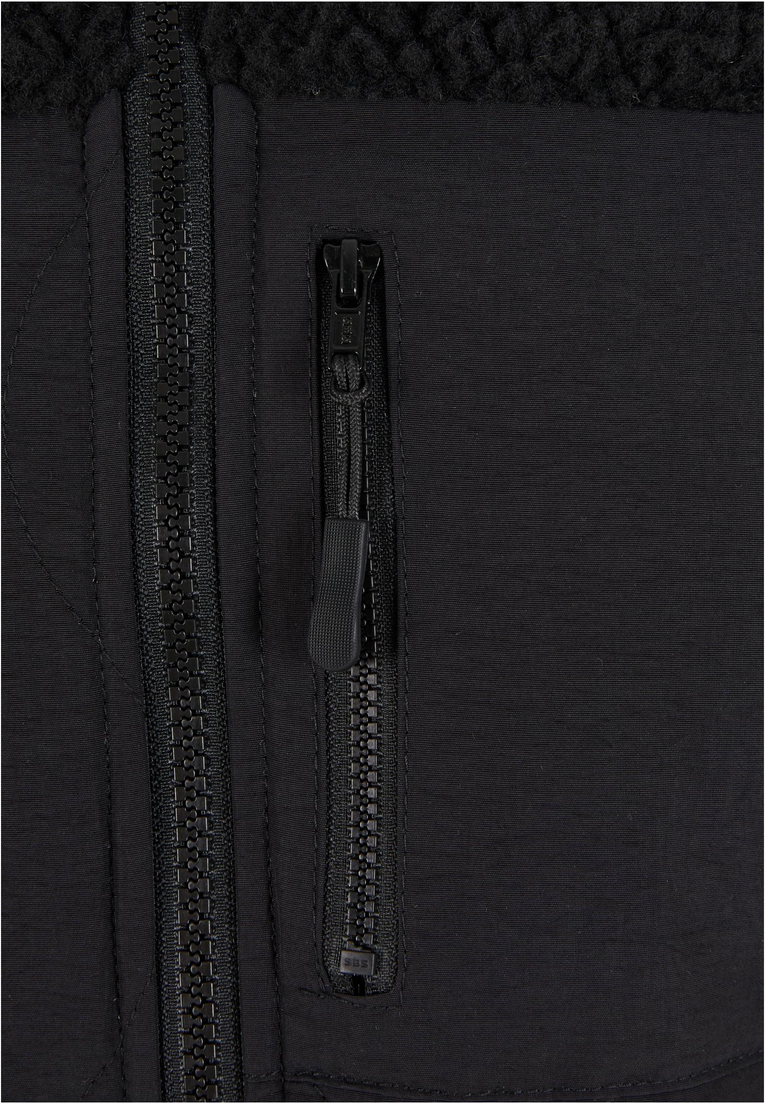 Ladies Sherpa Crinkle Nylon Mix Jacket black/black 3XL - variant image 10
