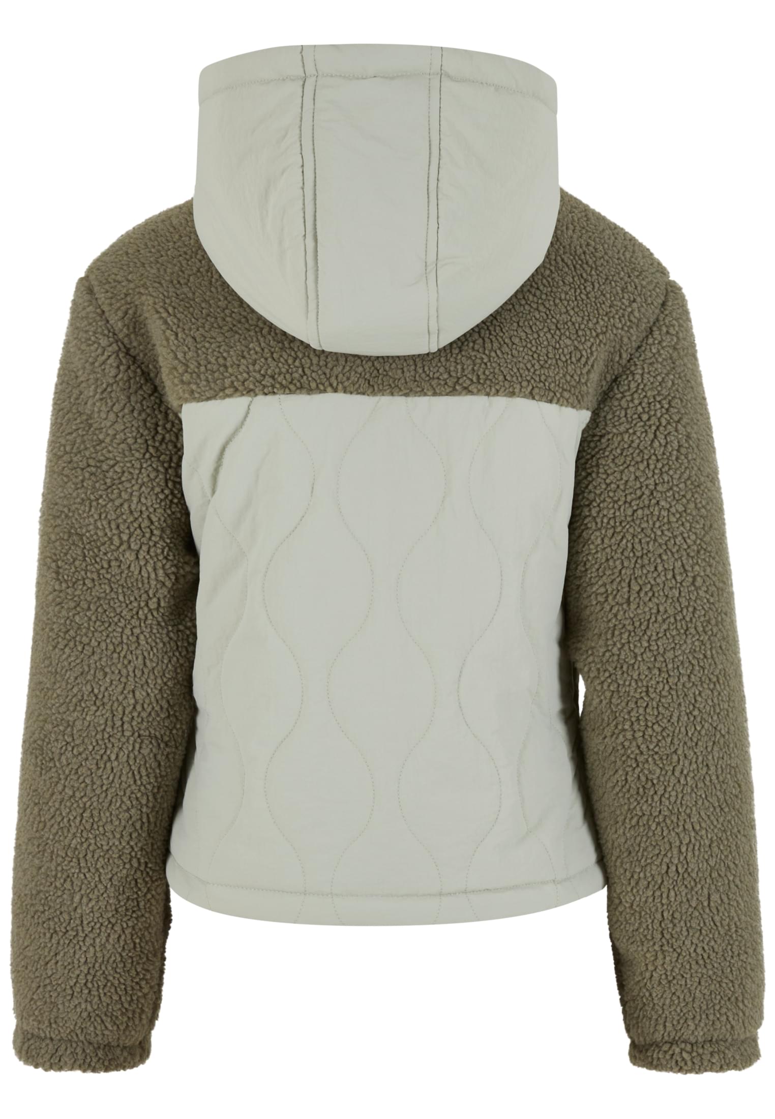 Ladies Sherpa Crinkle Nylon Mix Jacket palegreen/stonegreen 3XL - variant image 8