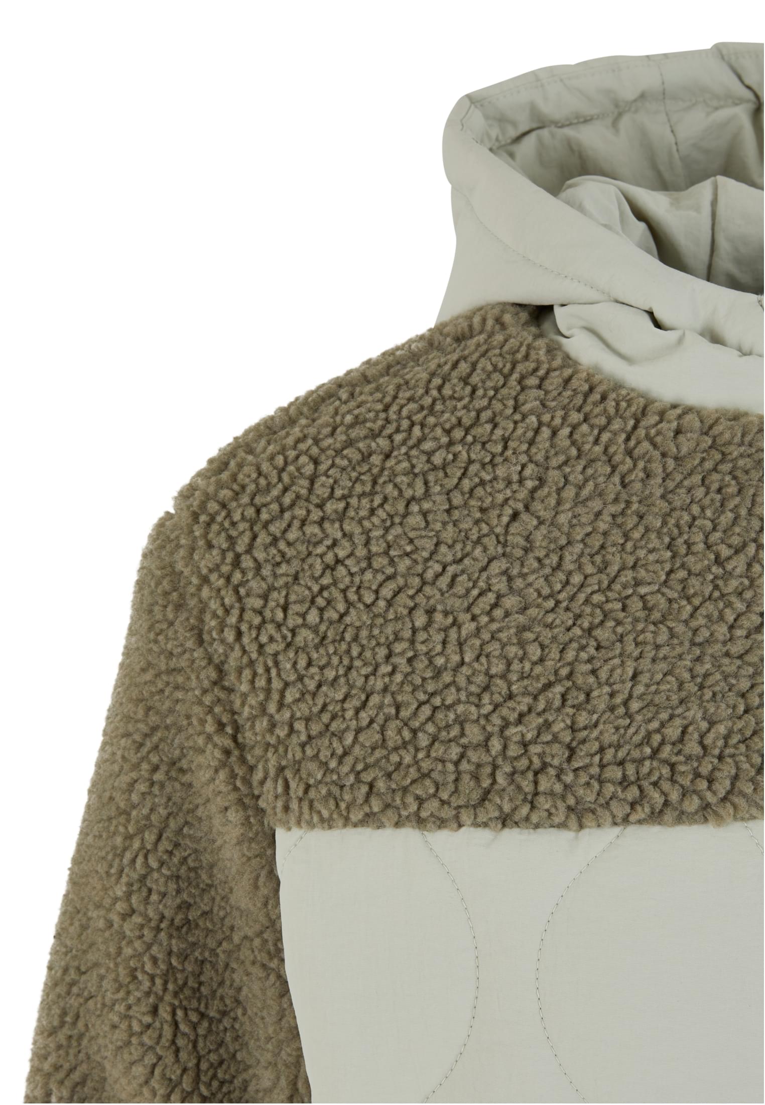 Ladies Sherpa Crinkle Nylon Mix Jacket palegreen/stonegreen 3XL - variant image 10