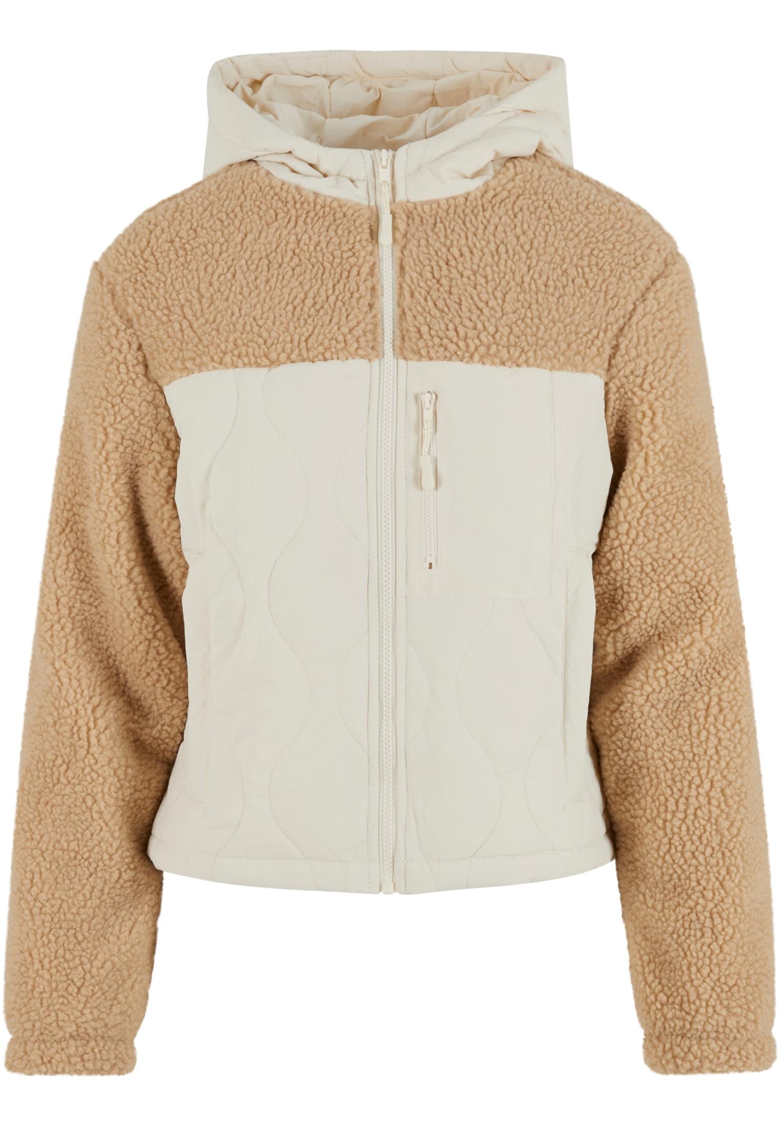Dames Sherpa Crinkle Nylon Mix Gilet unionbeige/whitesand 3XL
 - variant image 3