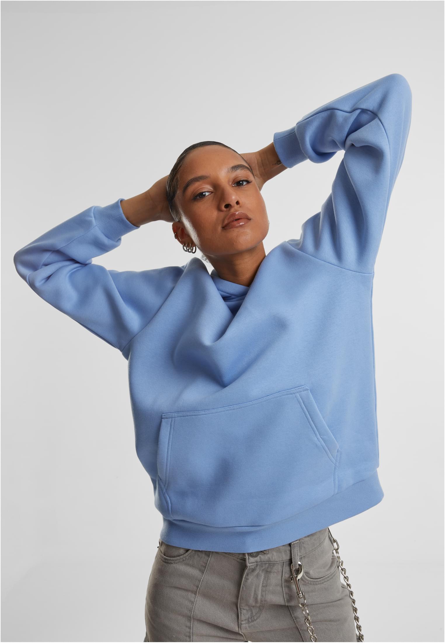 Femmes Hoodie douillette bleu poudre 3XL
 - variant image 4