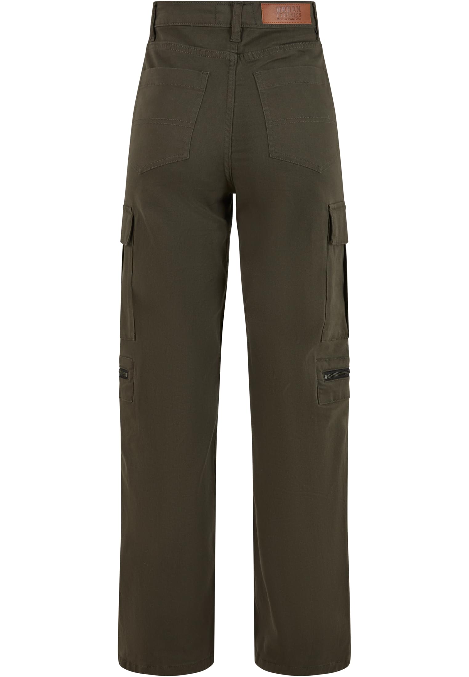 Pantalones de utilidad holgados para mujer de pana elástica negraolive 26
 - variant image 7