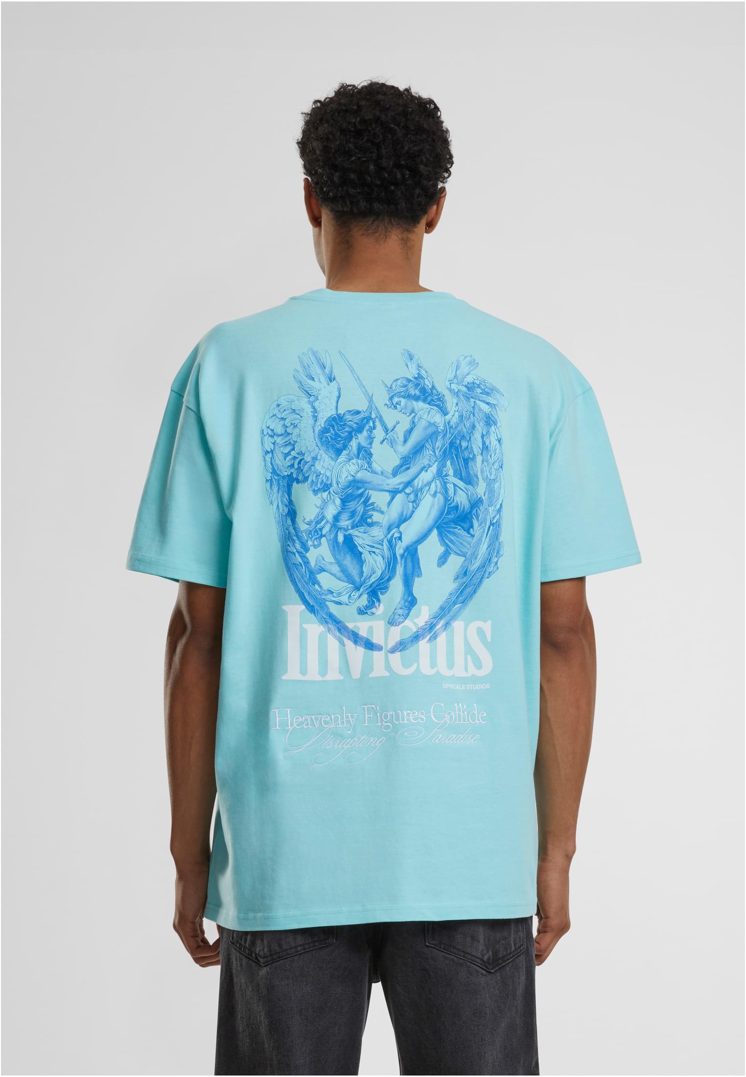 天上的人物相撞 沉重的超大号 T 恤 碧绿色 3XL
 - variant image 1