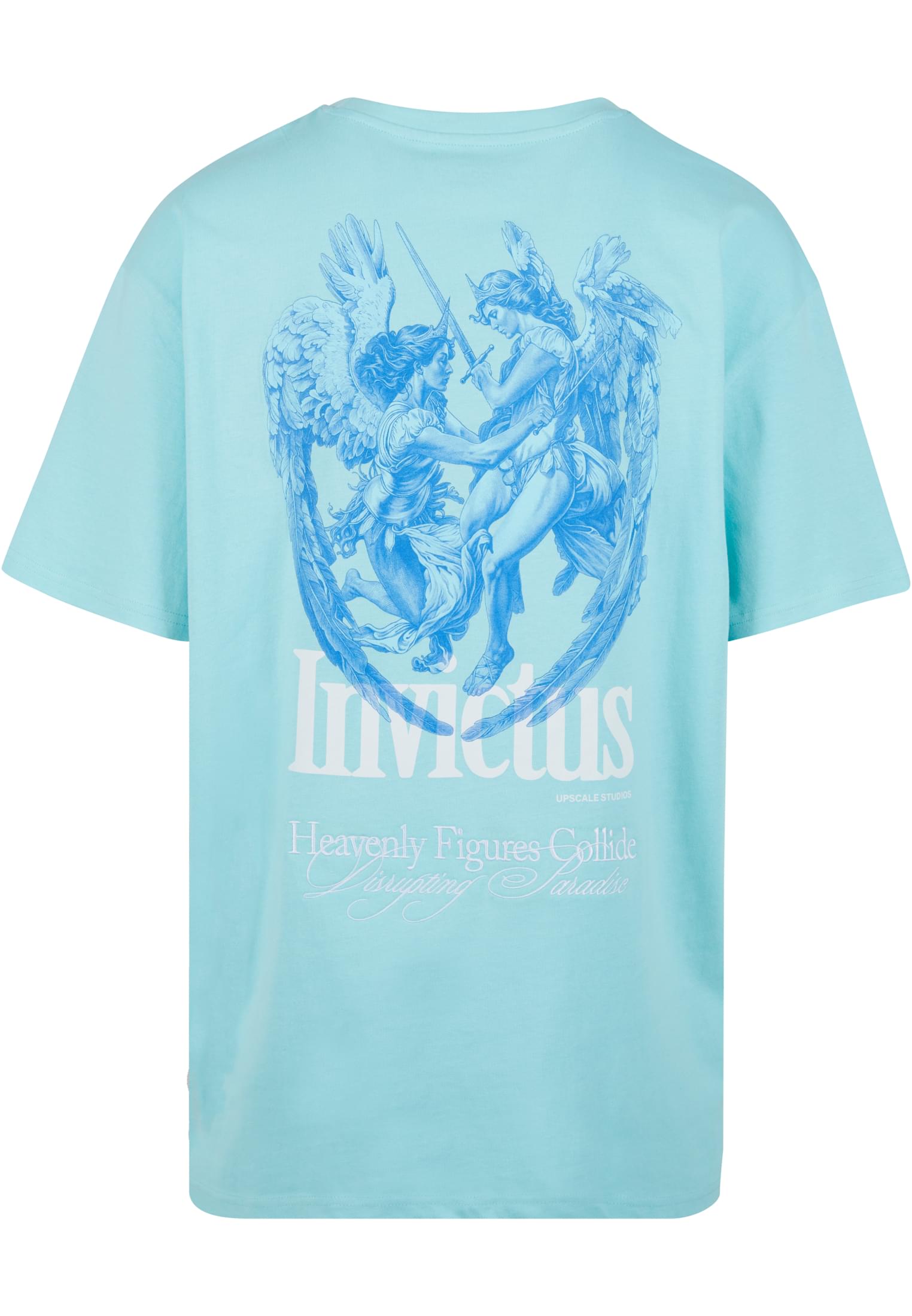 天上的人物相撞 沉重的超大号 T 恤 碧绿色 3XL
 - variant image 4