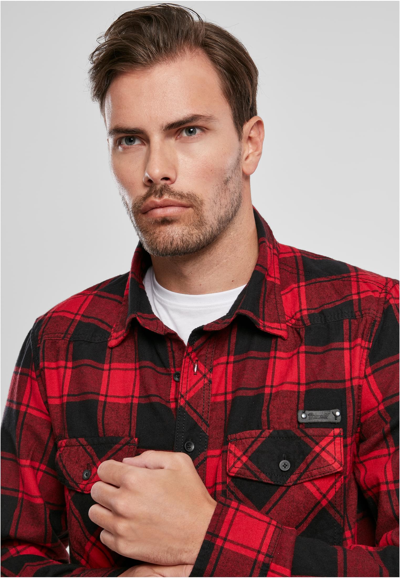 Camisa de manga corta roja/negra 3XL
 - variant image 5